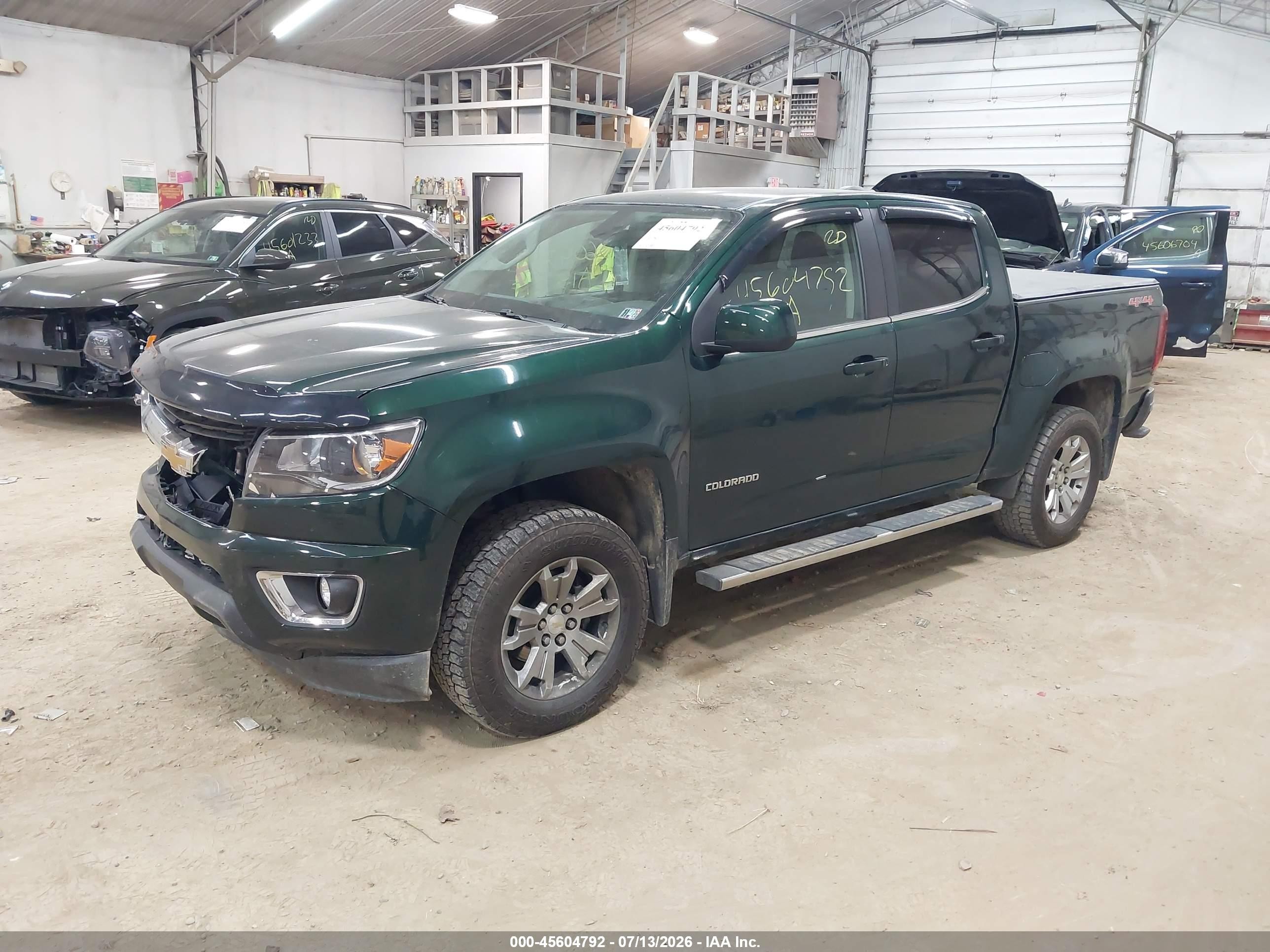 2015 Chevrolet Colorado Lt Green vin: 1GCGTBE31F1255697