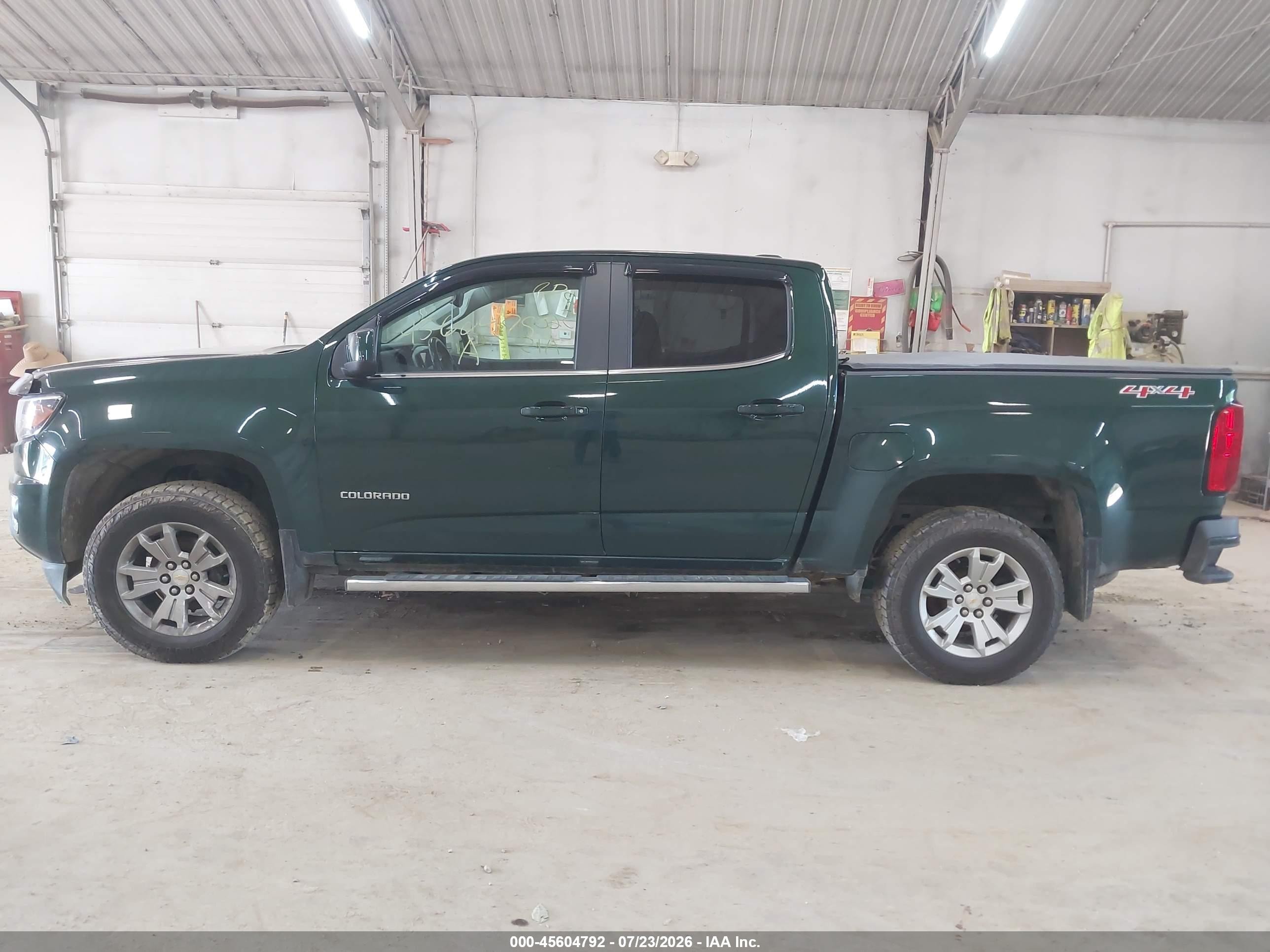 2015 Chevrolet Colorado Lt Green vin: 1GCGTBE31F1255697