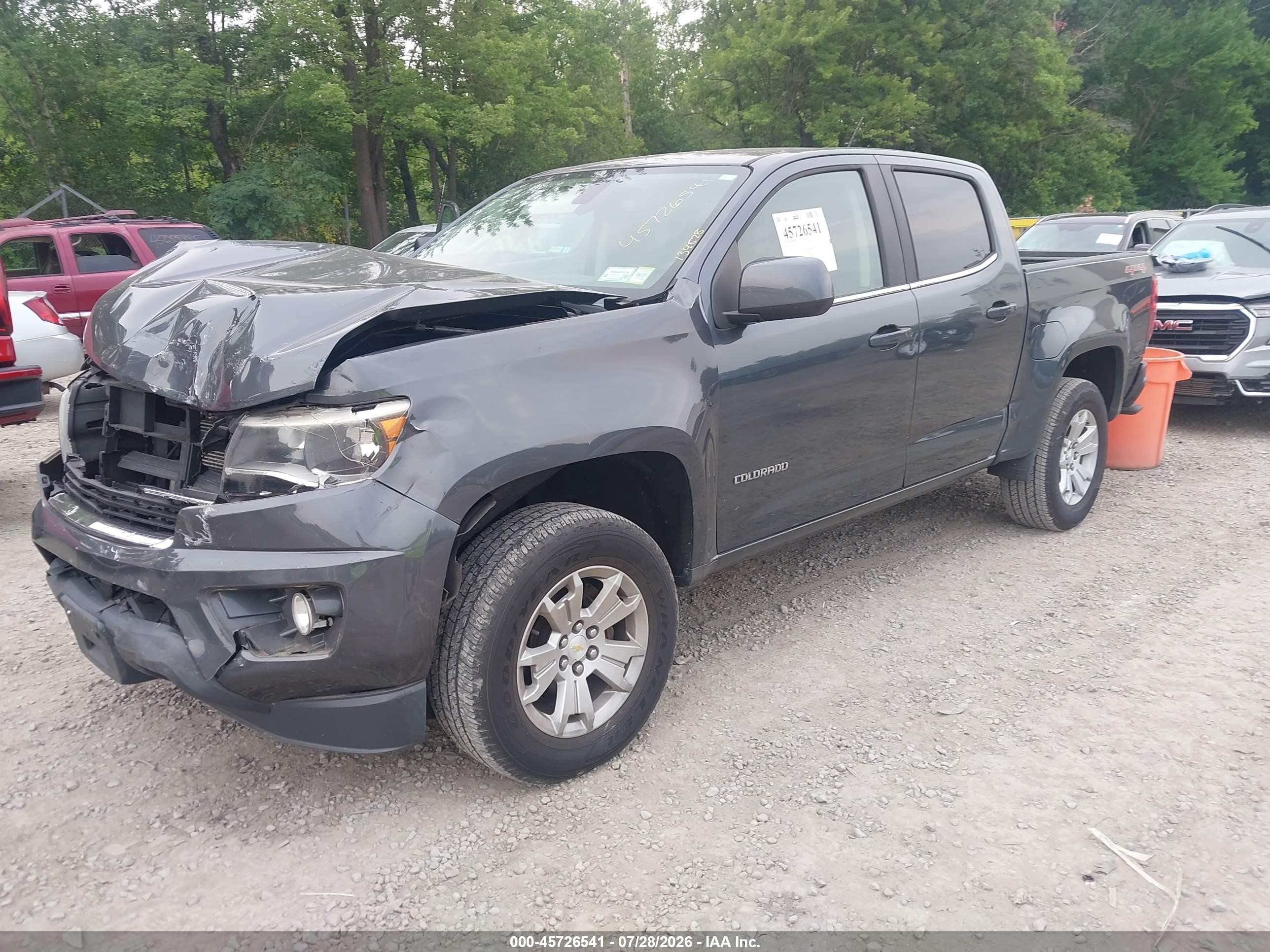 2015 Chevrolet Colorado Lt Gray vin: 1GCGTBE32F1233725
