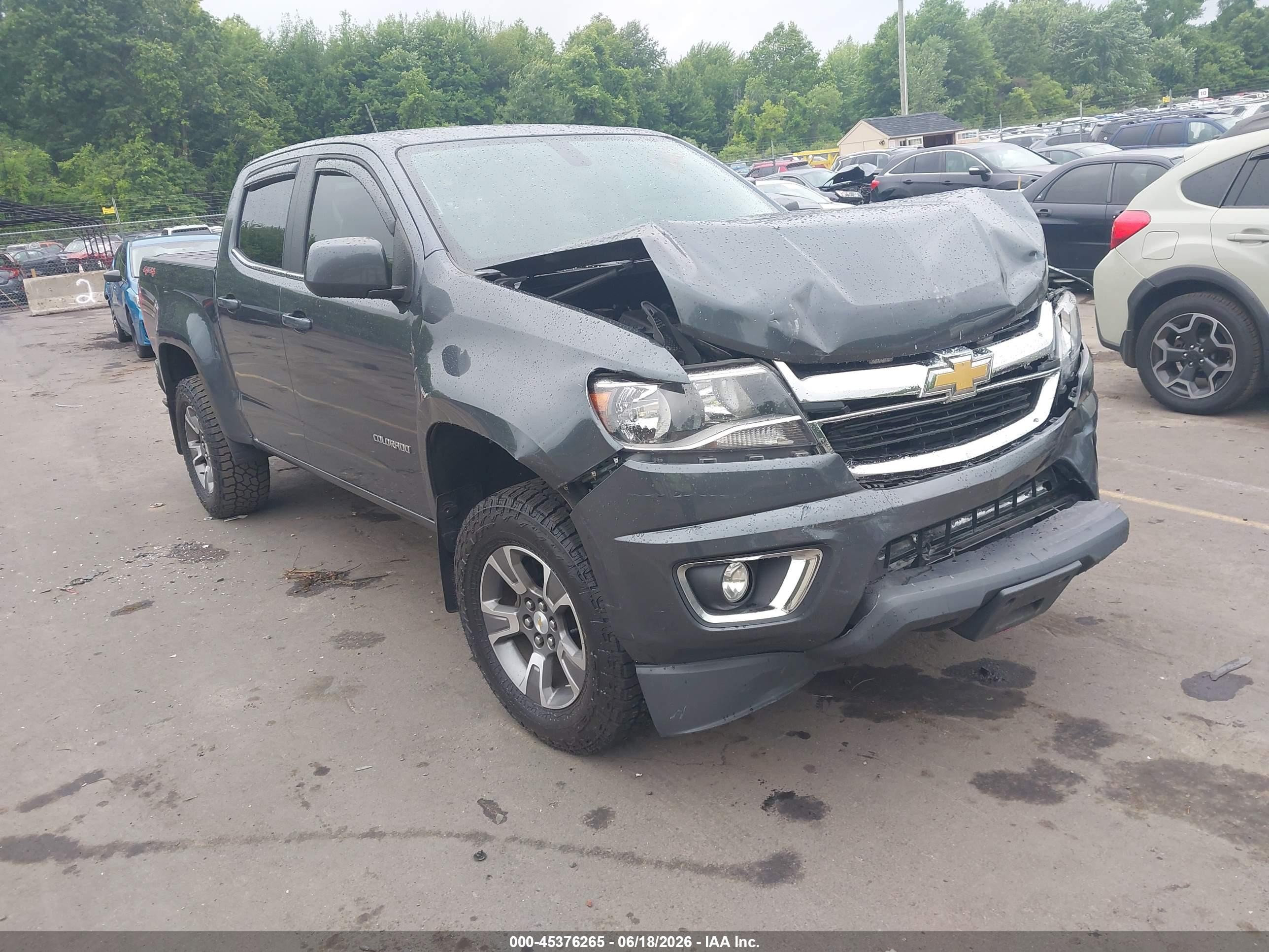 2015 Chevrolet Colorado 4wd Lt Gray vin: 1GCGTBE32F1235667