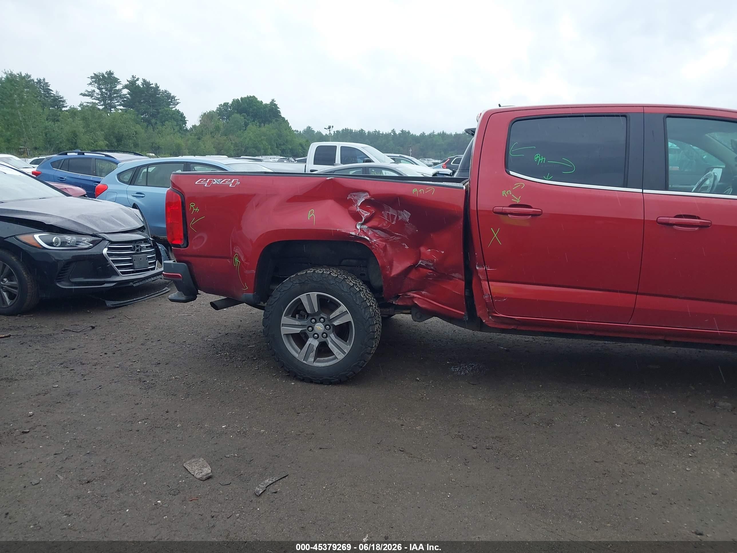2015 Chevrolet Colorado 4wd Lt Red vin: 1GCGTBE34F1128832