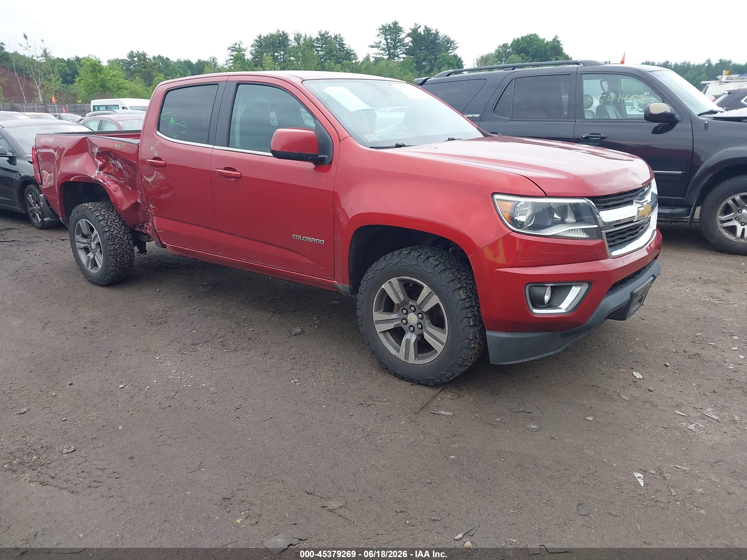 2015 Chevrolet Colorado 4wd Lt Red vin: 1GCGTBE34F1128832