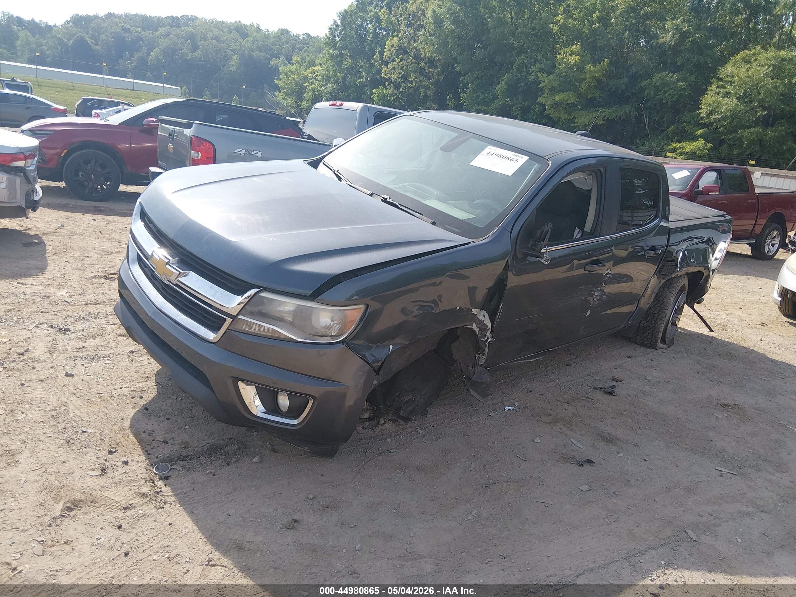 2015 Chevrolet Colorado Lt Серый vin: 1GCGTBE35F1182351