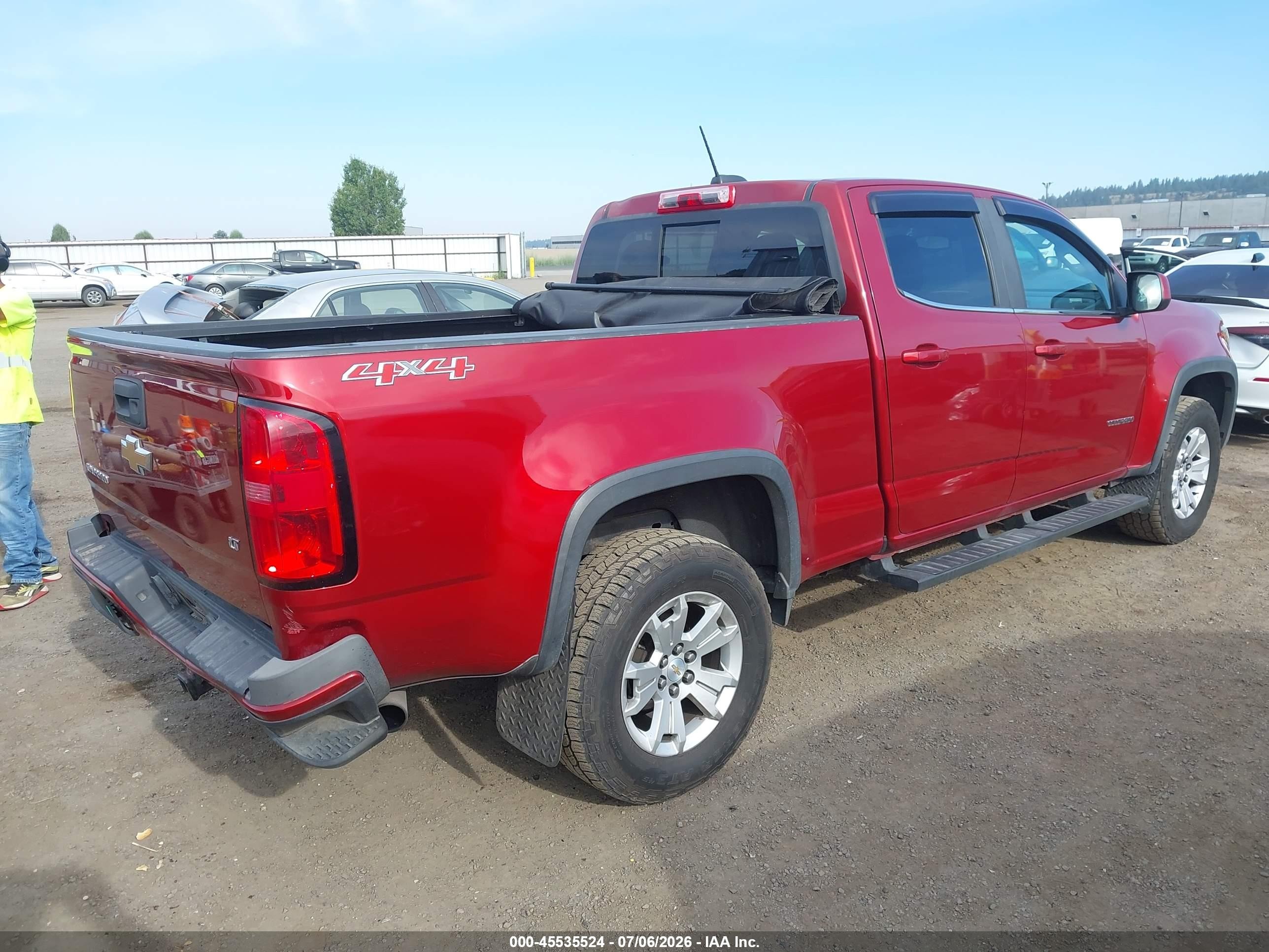 2015 Chevrolet Colorado 4wd Lt/lt Red vin: 1GCGTBE37F1221862