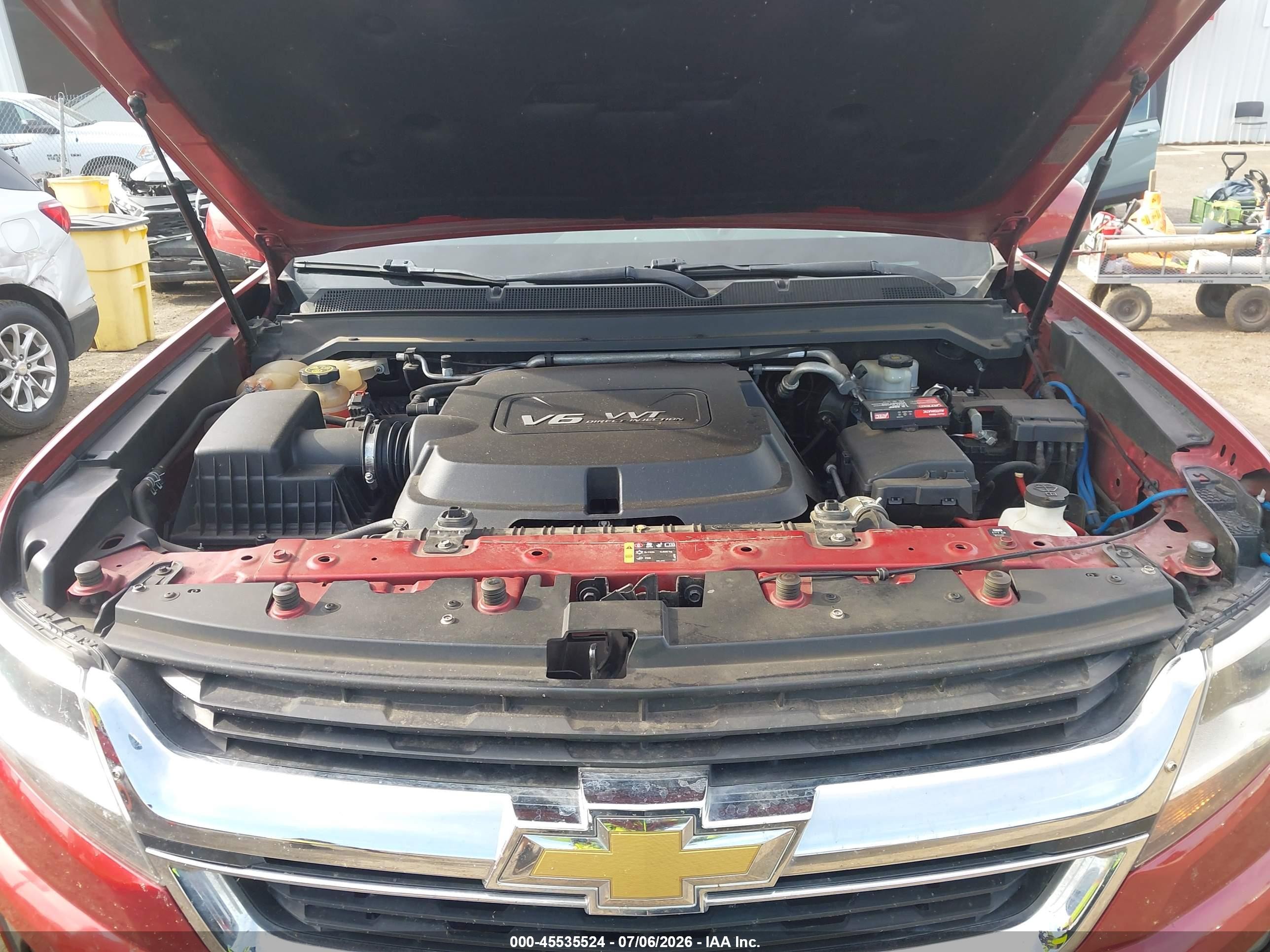 2015 Chevrolet Colorado 4wd Lt/lt Red vin: 1GCGTBE37F1221862