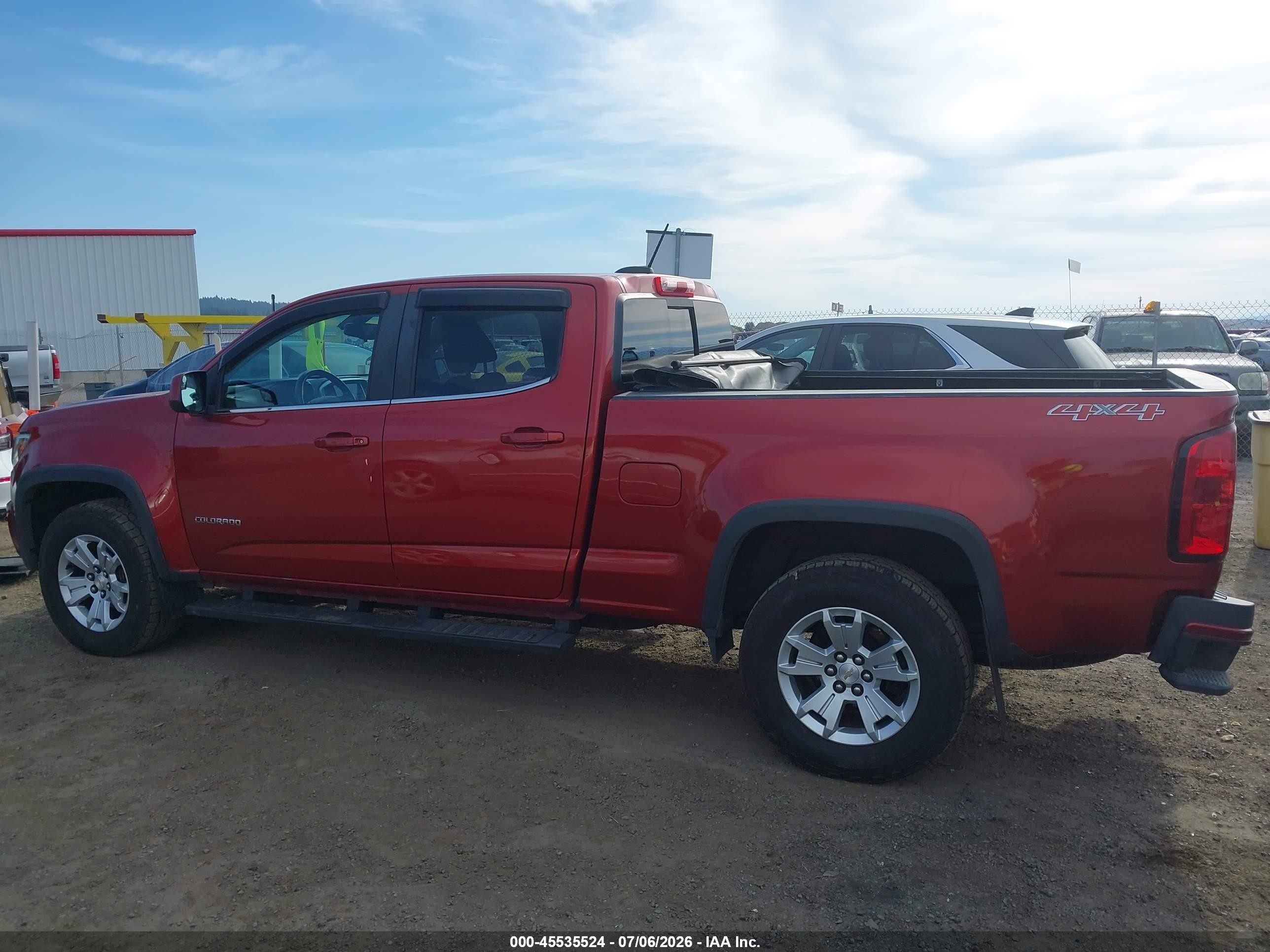 2015 Chevrolet Colorado 4wd Lt/lt Red vin: 1GCGTBE37F1221862