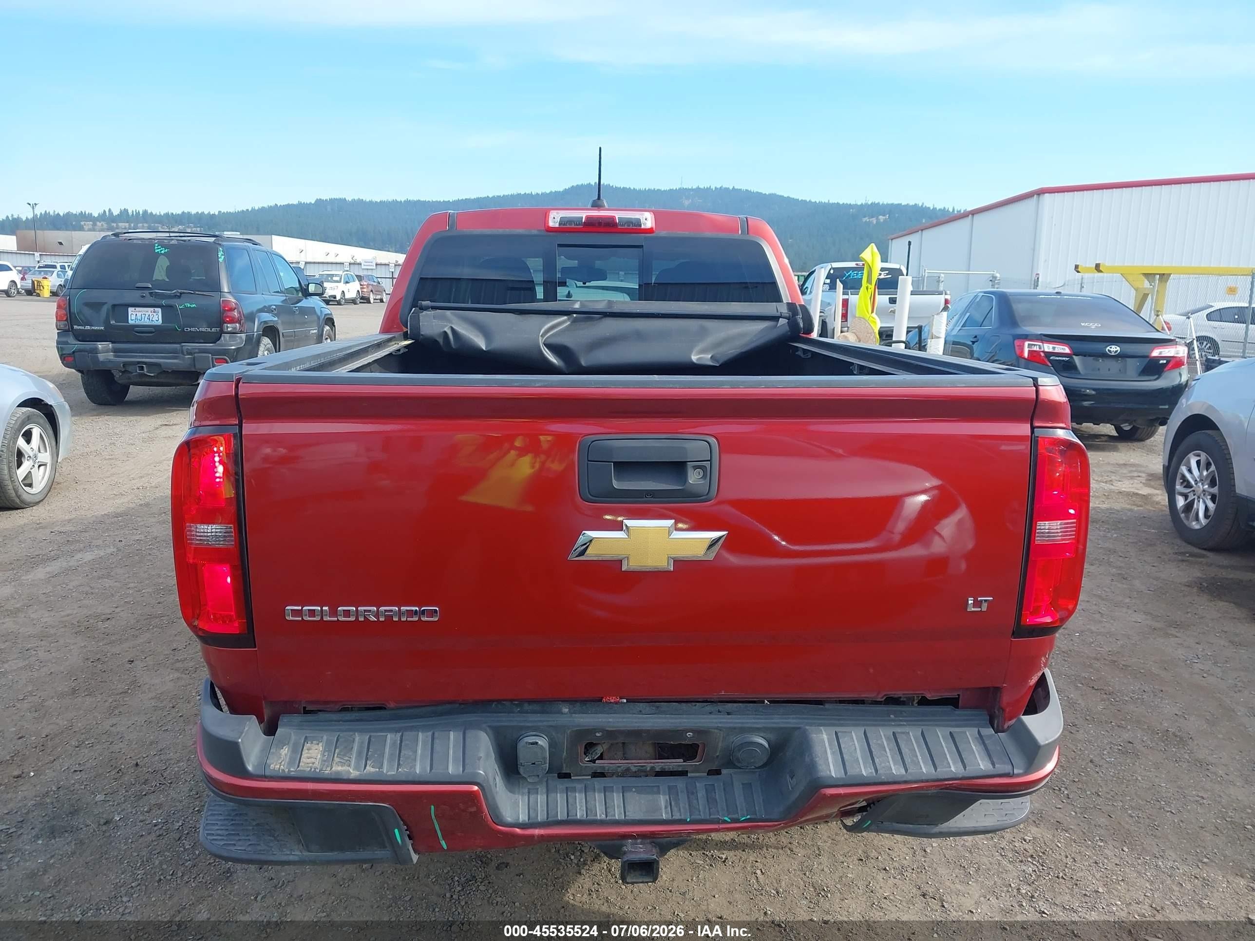 2015 Chevrolet Colorado 4wd Lt/lt Red vin: 1GCGTBE37F1221862