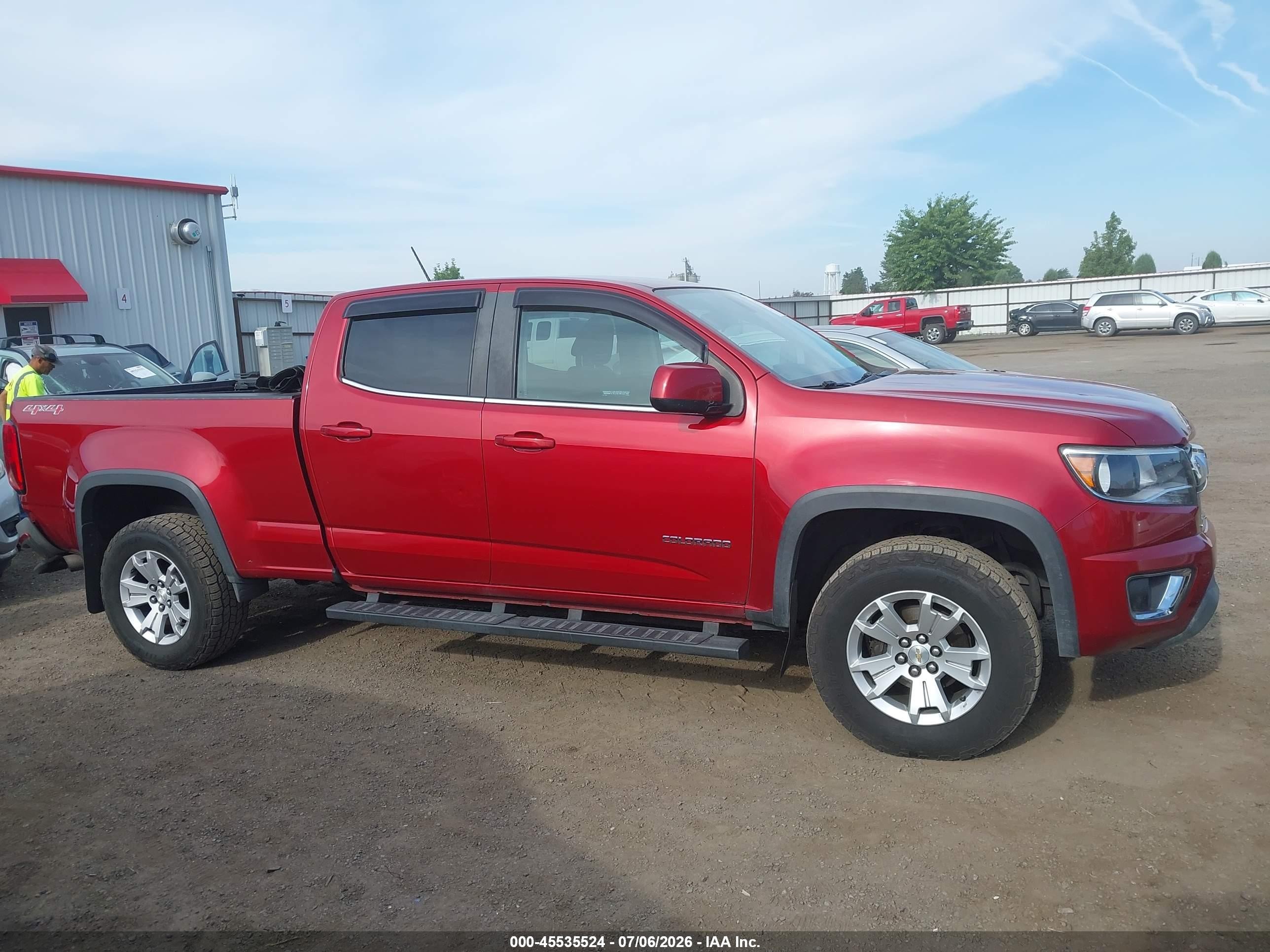 2015 Chevrolet Colorado 4wd Lt/lt Red vin: 1GCGTBE37F1221862