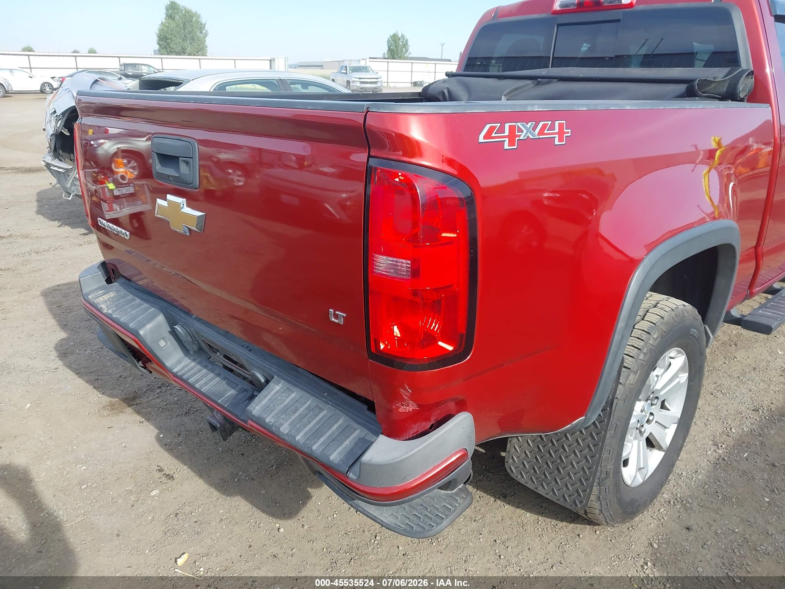 2015 Chevrolet Colorado 4wd Lt/lt Red vin: 1GCGTBE37F1221862