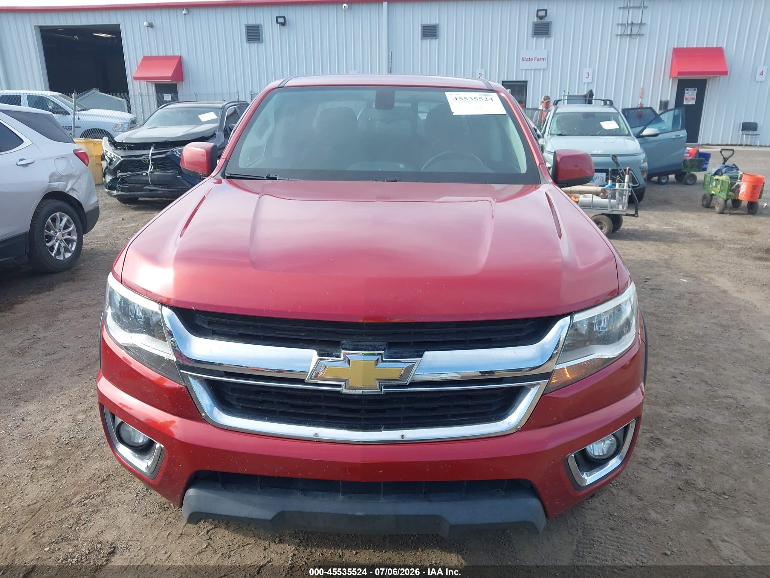 2015 Chevrolet Colorado 4wd Lt/lt Red vin: 1GCGTBE37F1221862