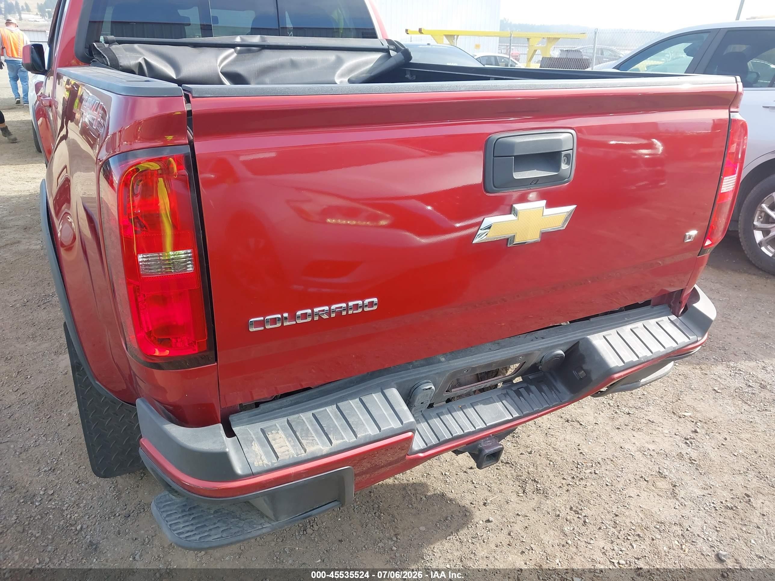 2015 Chevrolet Colorado 4wd Lt/lt Red vin: 1GCGTBE37F1221862