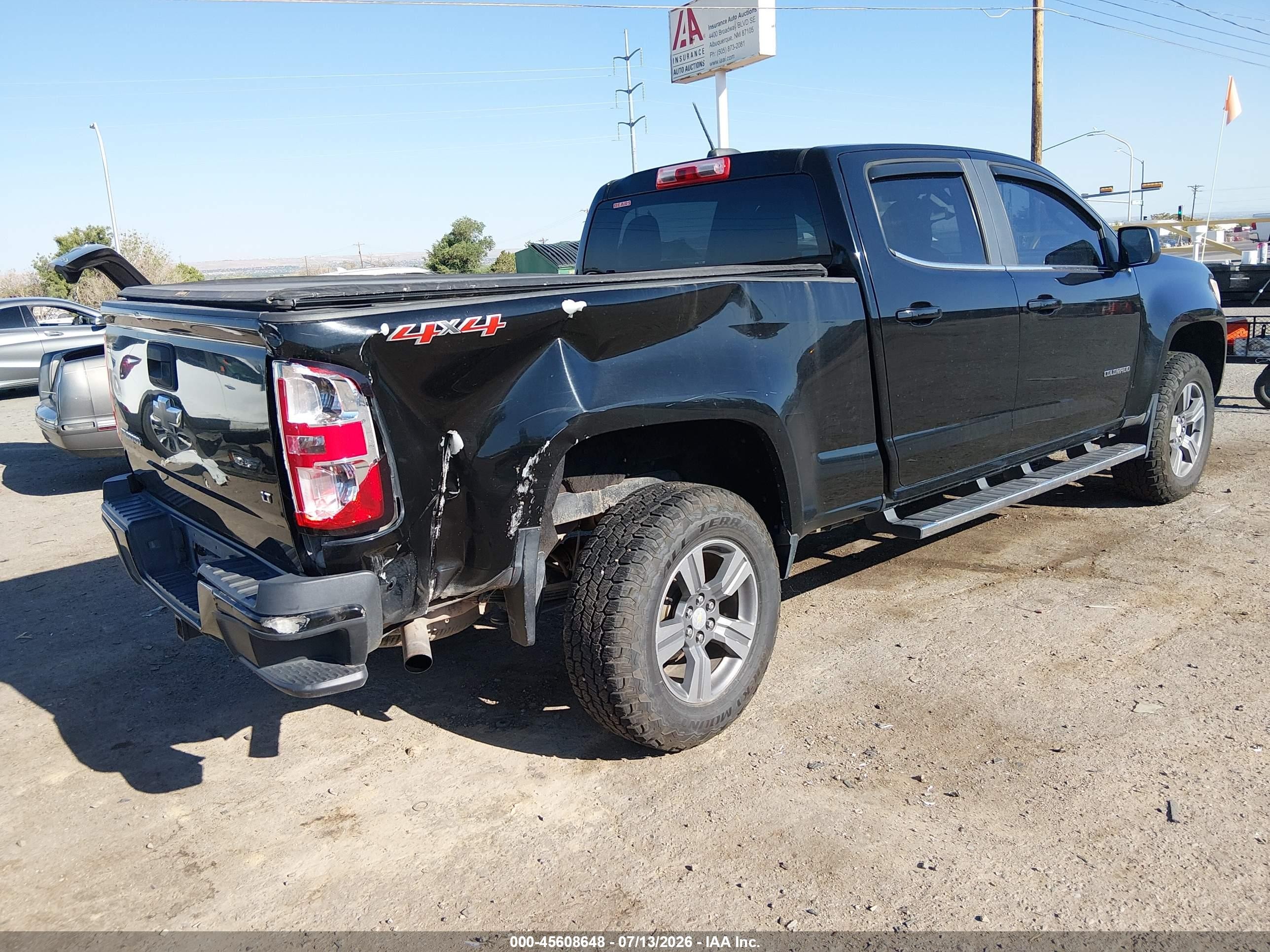 2015 Chevrolet Colorado 4wd Lt/lt Black vin: 1GCGTBE38F1124248