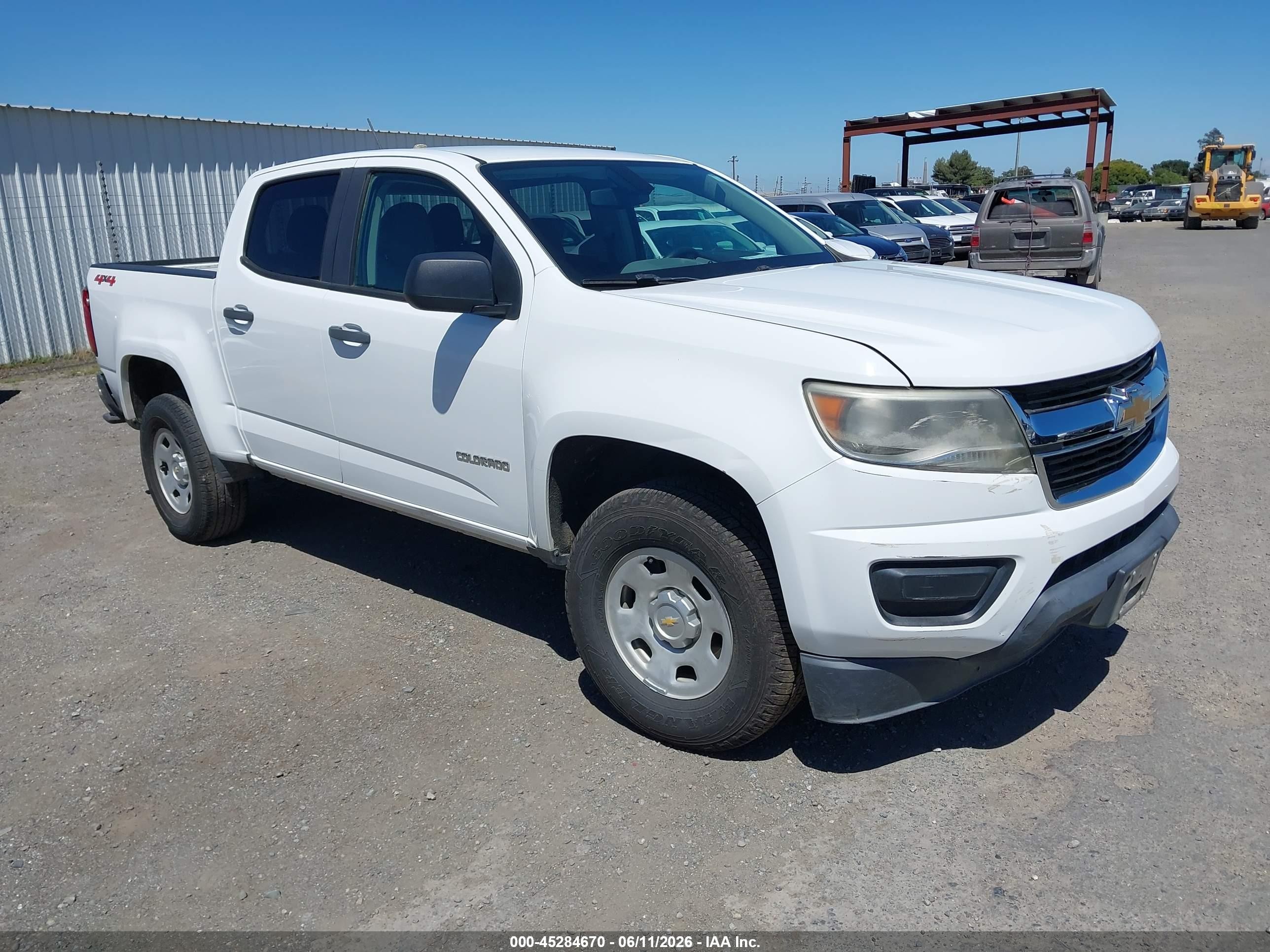 2016 Chevrolet Colorado Wt White vin: 1GCGTBE38G1301348