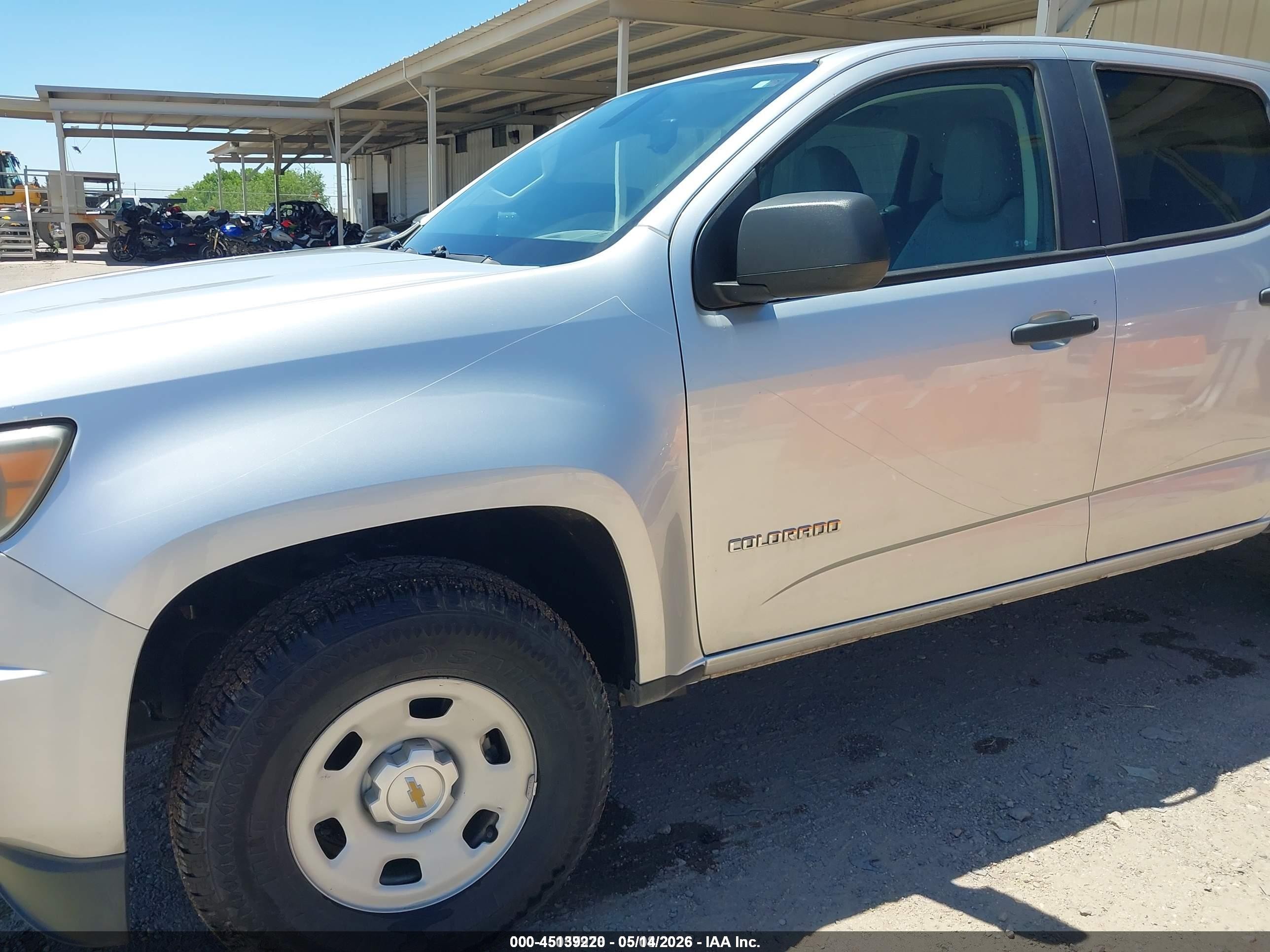 2016 Chevrolet Colorado Wt Silver vin: 1GCGTBE3XG1265680