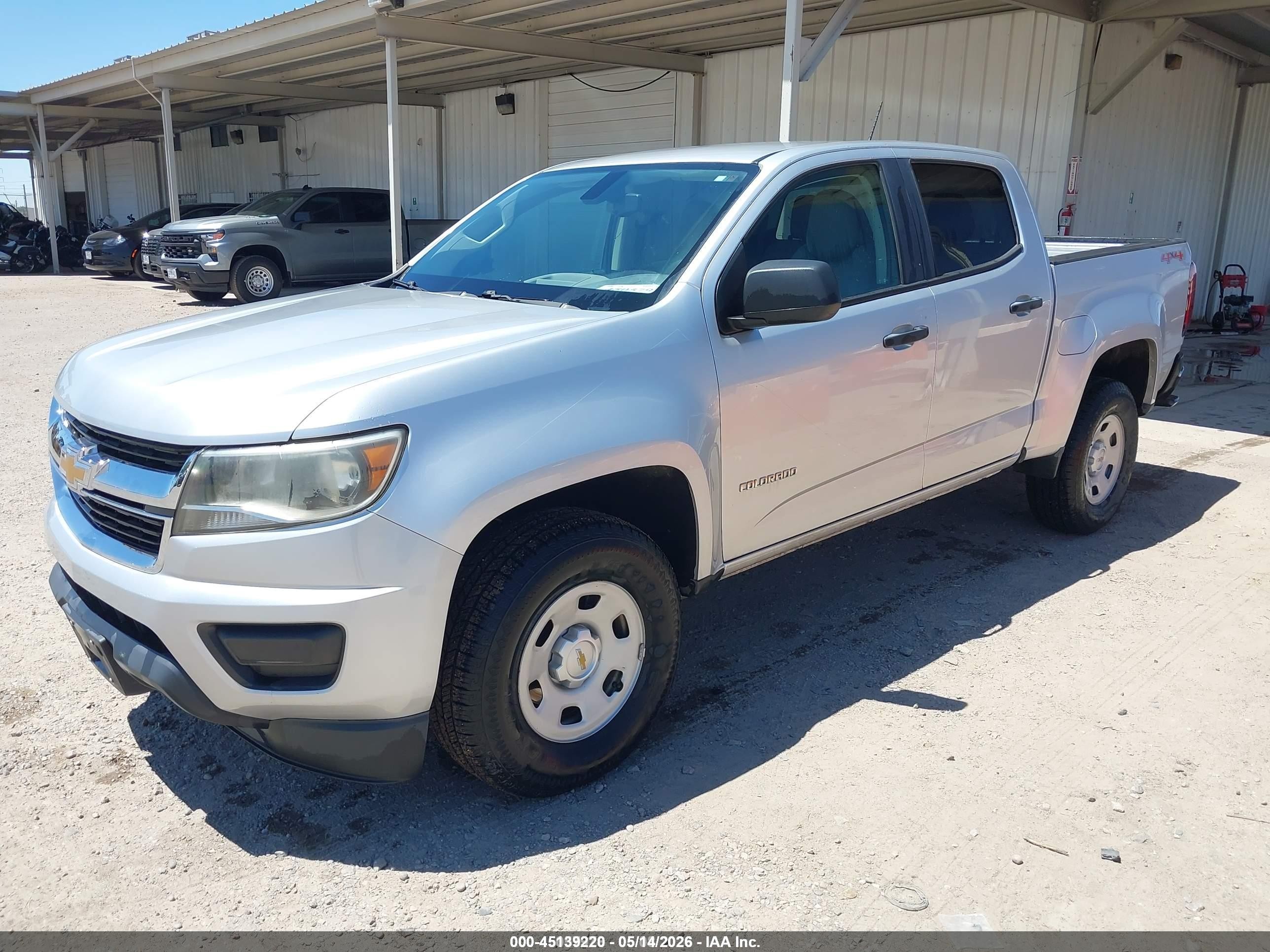 2016 Chevrolet Colorado Wt Silver vin: 1GCGTBE3XG1265680