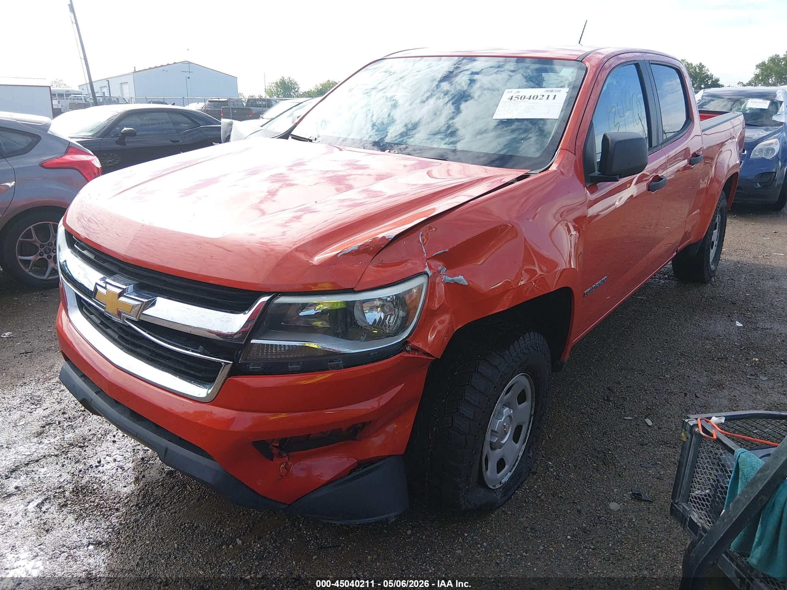 2016 Chevrolet Colorado Wt Orange vin: 1GCGTBE3XG1286593
