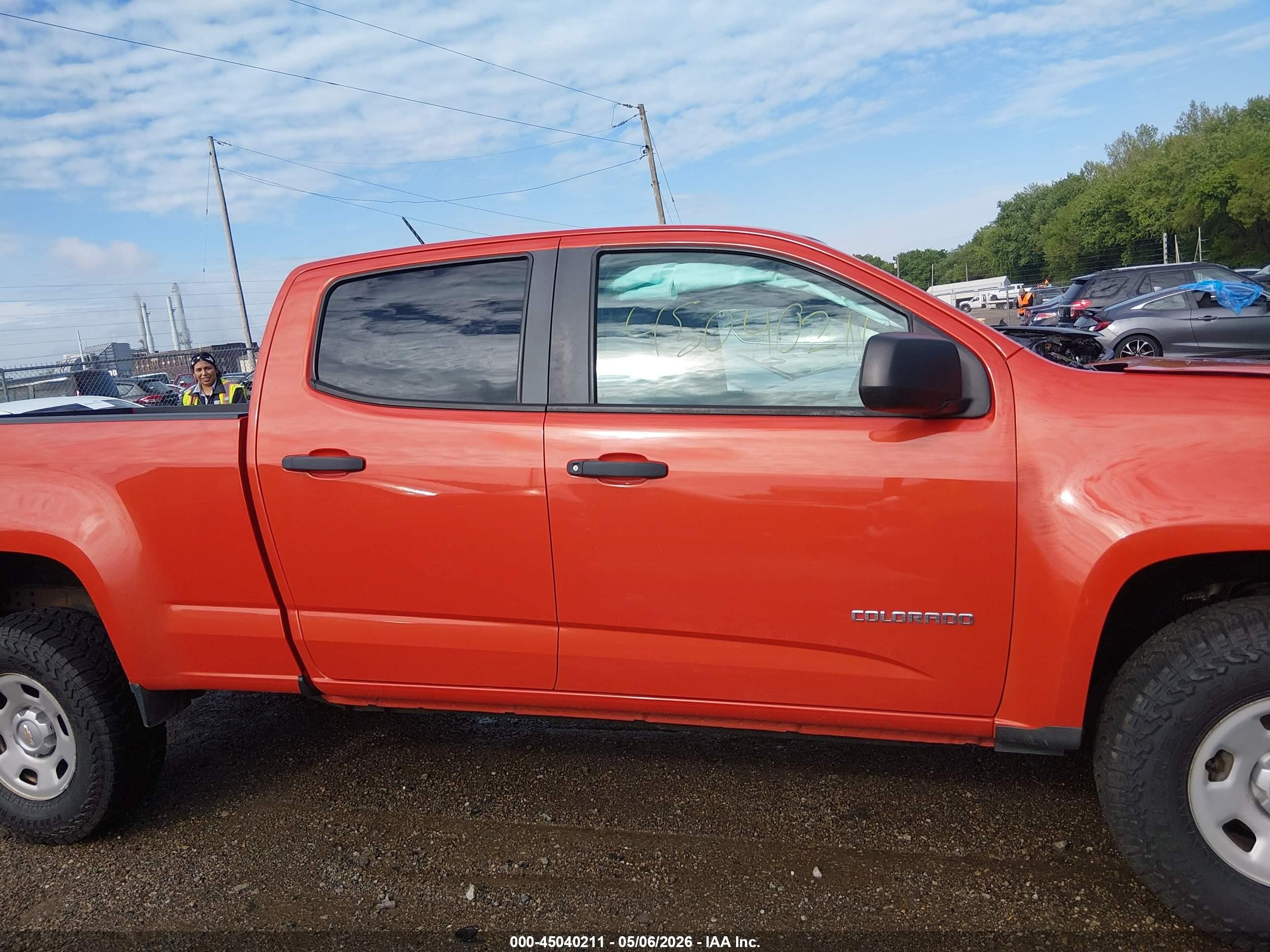 2016 Chevrolet Colorado Wt Orange vin: 1GCGTBE3XG1286593