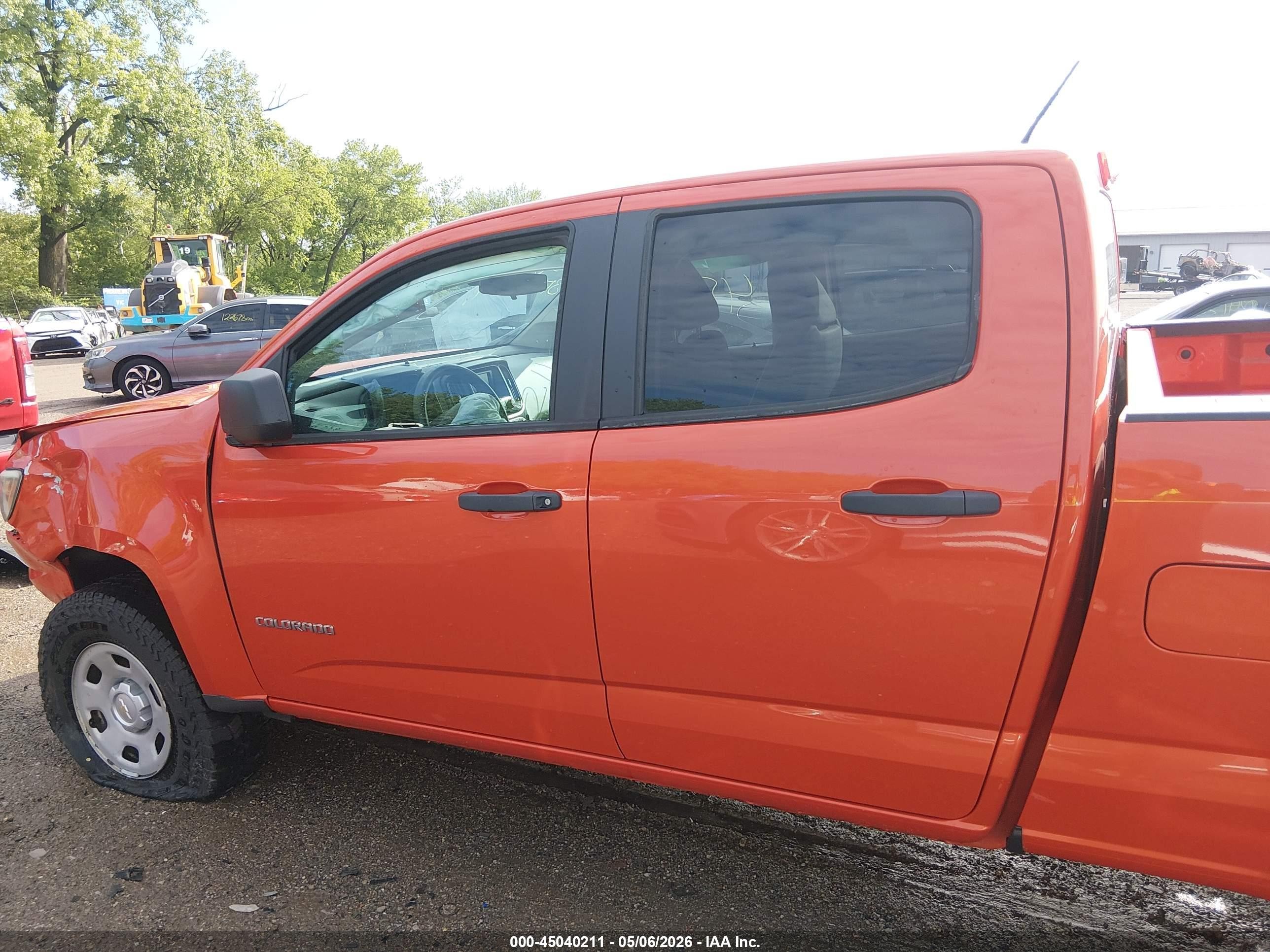2016 Chevrolet Colorado Wt Orange vin: 1GCGTBE3XG1286593