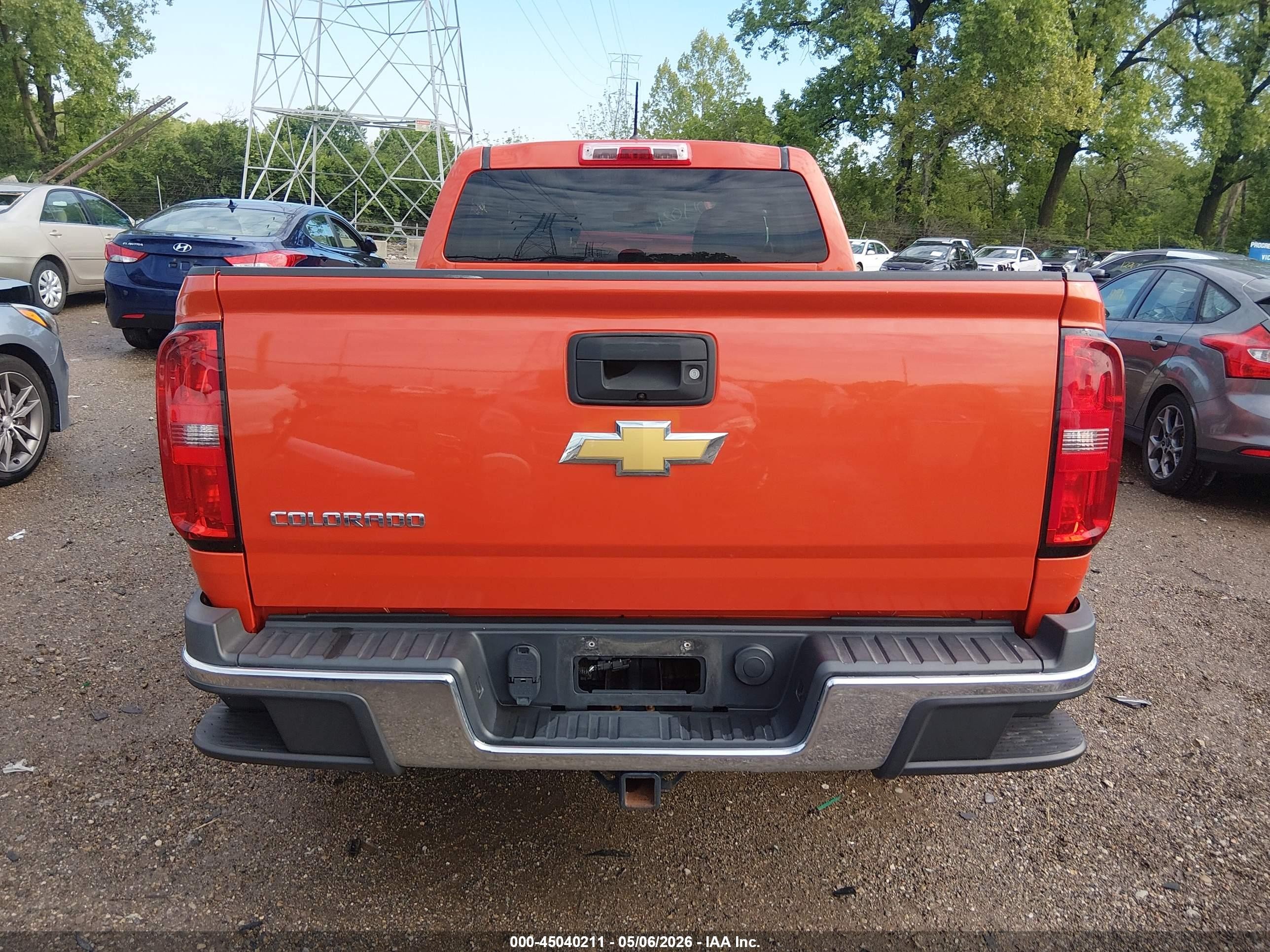 2016 Chevrolet Colorado Wt Orange vin: 1GCGTBE3XG1286593