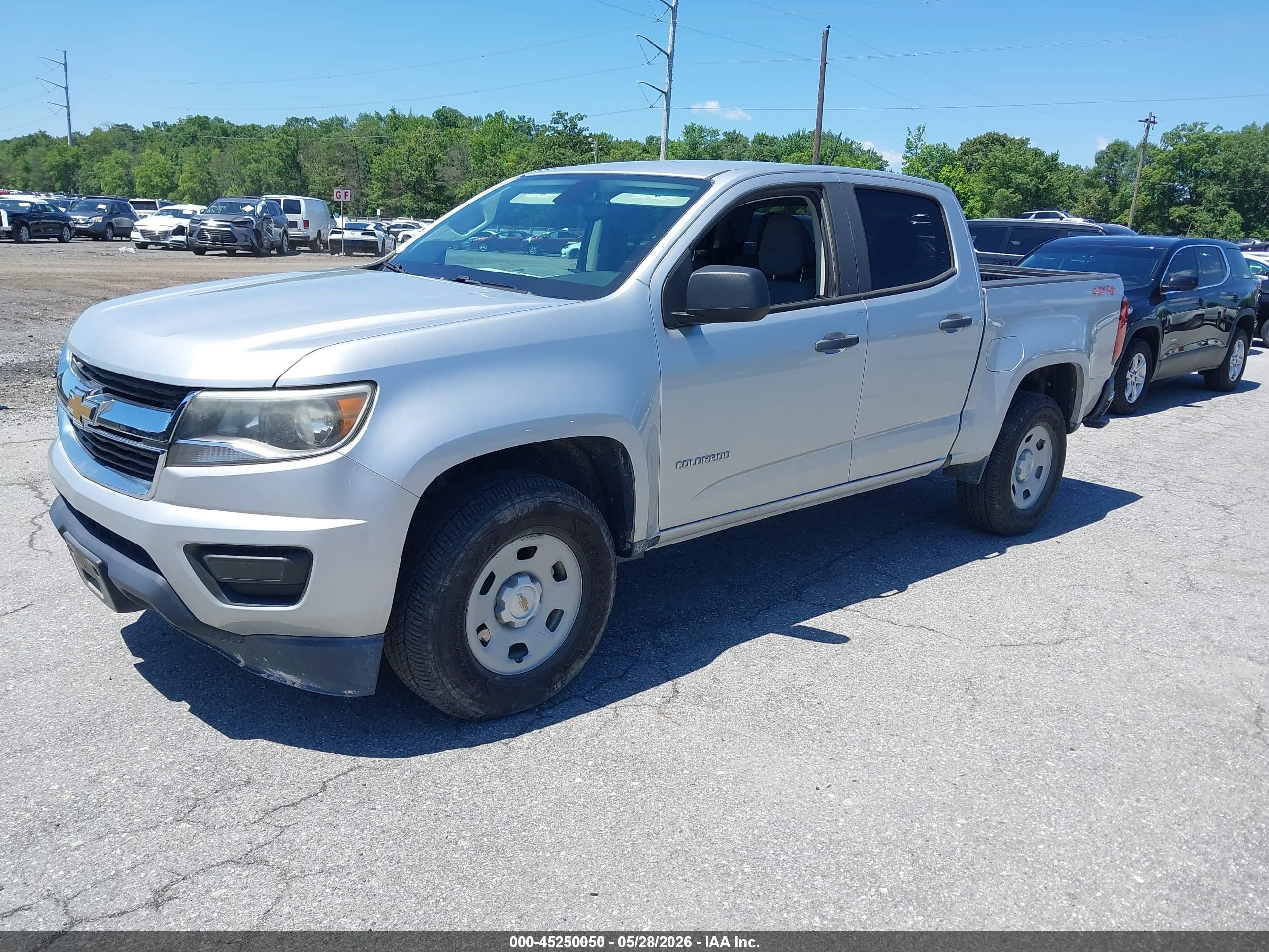 2017 Chevrolet Colorado Wt Silver vin: 1GCGTBEN1H1219996
