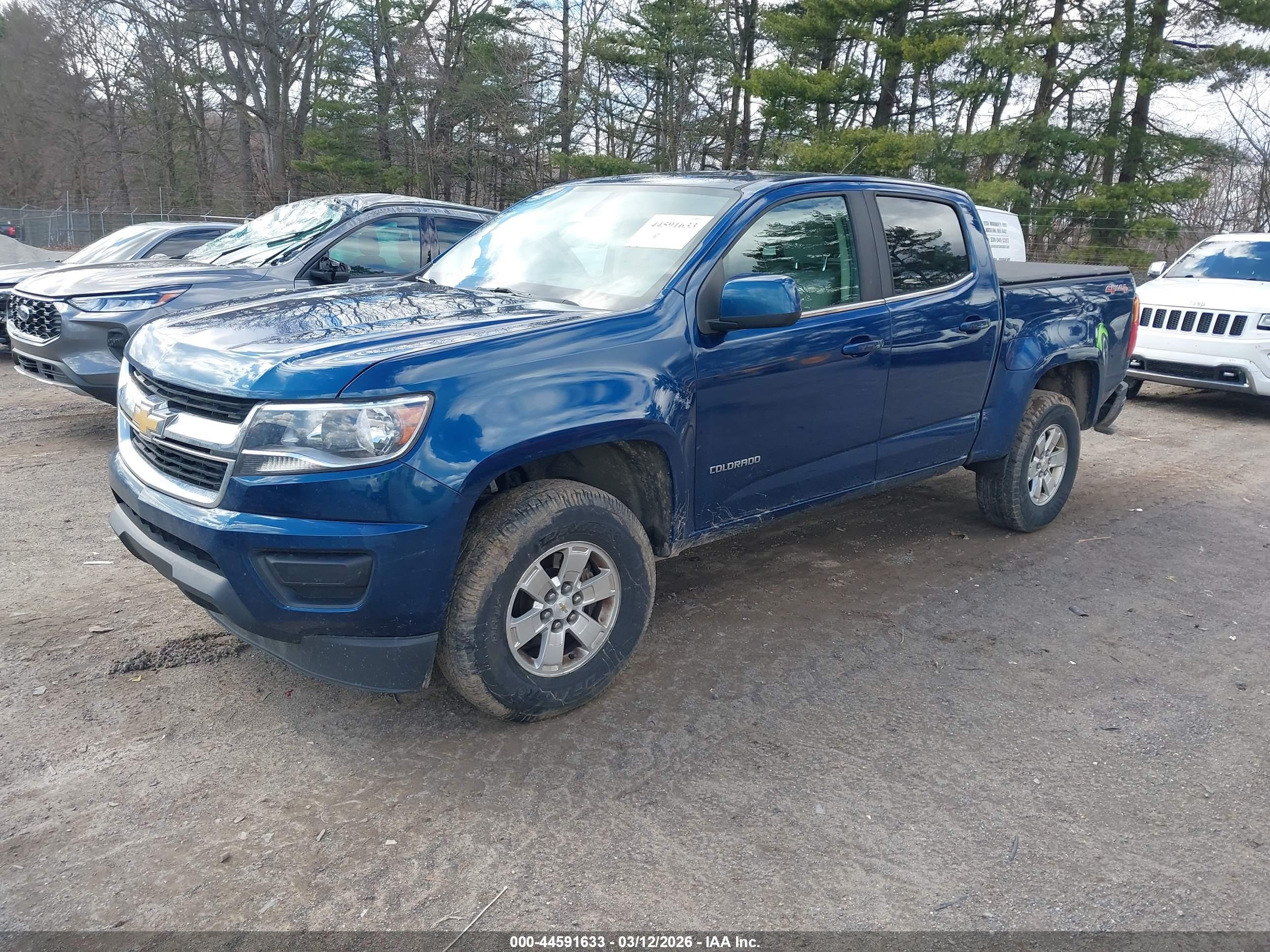 2019 Chevrolet Colorado Wt Blue vin: 1GCGTBEN1K1132655