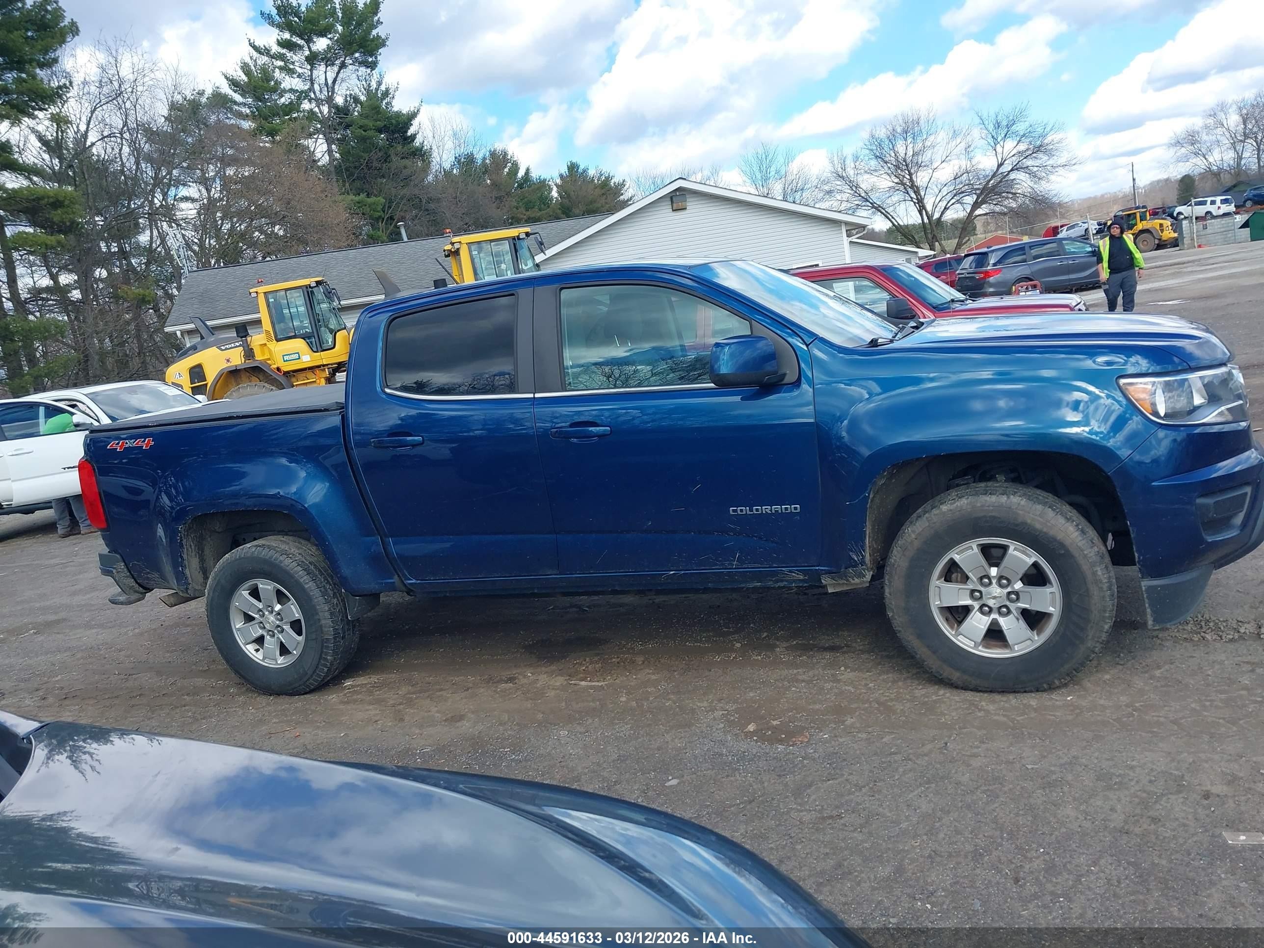 2019 Chevrolet Colorado Wt Blue vin: 1GCGTBEN1K1132655