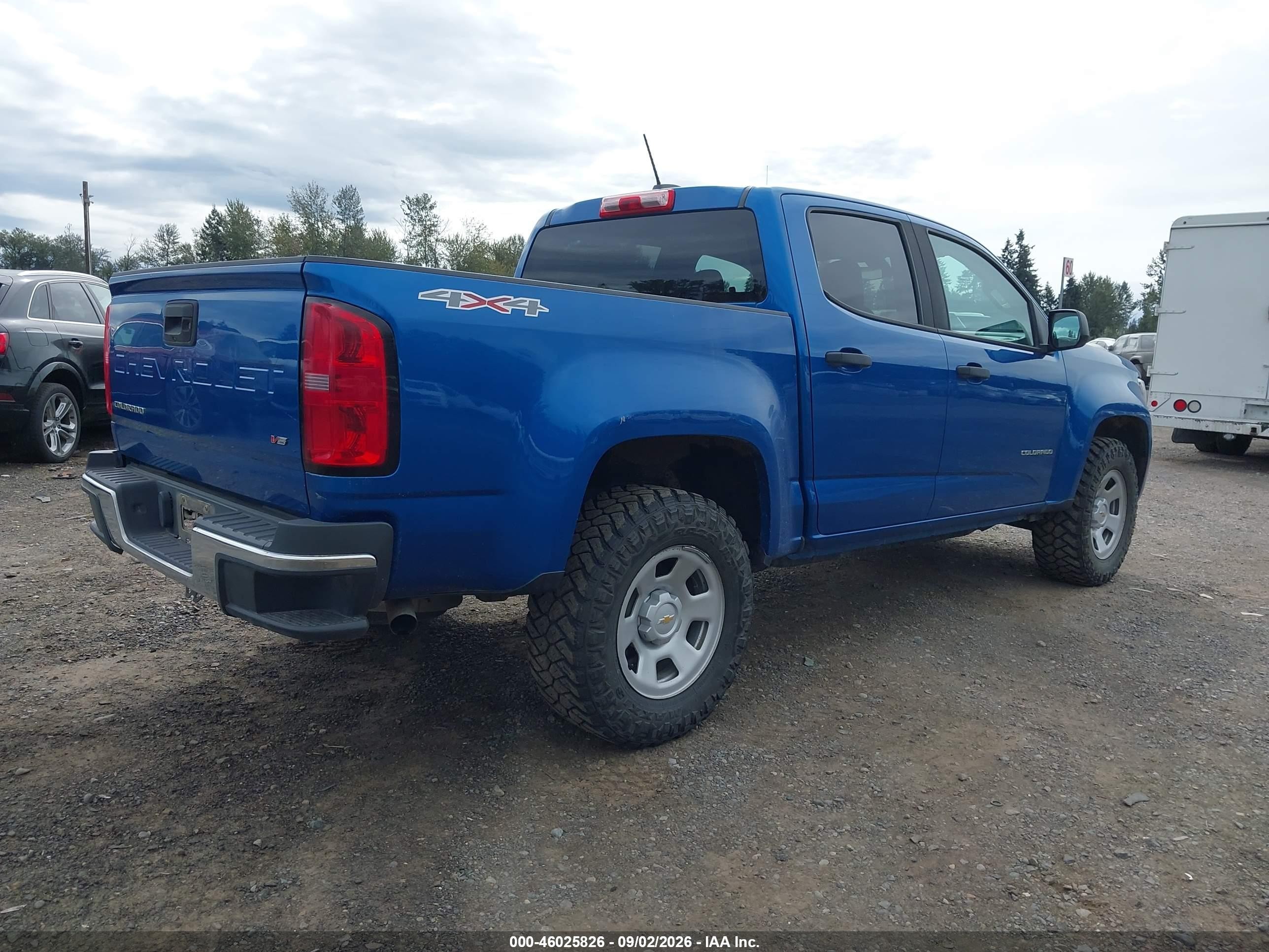 2022 Chevrolet Colorado 4wd  Short Box Wt Blue vin: 1GCGTBEN4N1118477