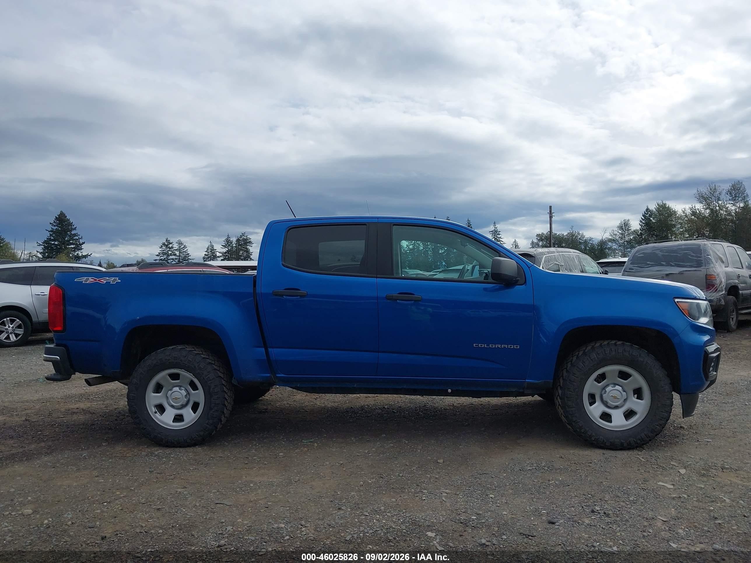 2022 Chevrolet Colorado 4wd  Short Box Wt Blue vin: 1GCGTBEN4N1118477