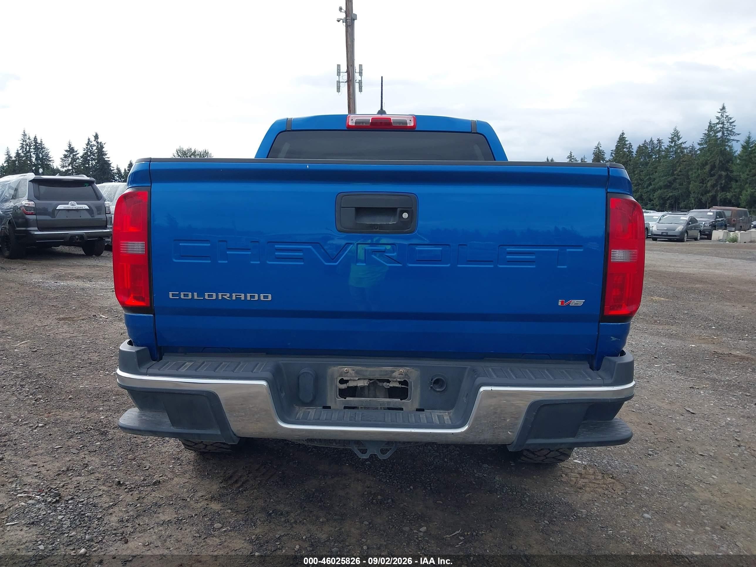 2022 Chevrolet Colorado 4wd  Short Box Wt Blue vin: 1GCGTBEN4N1118477