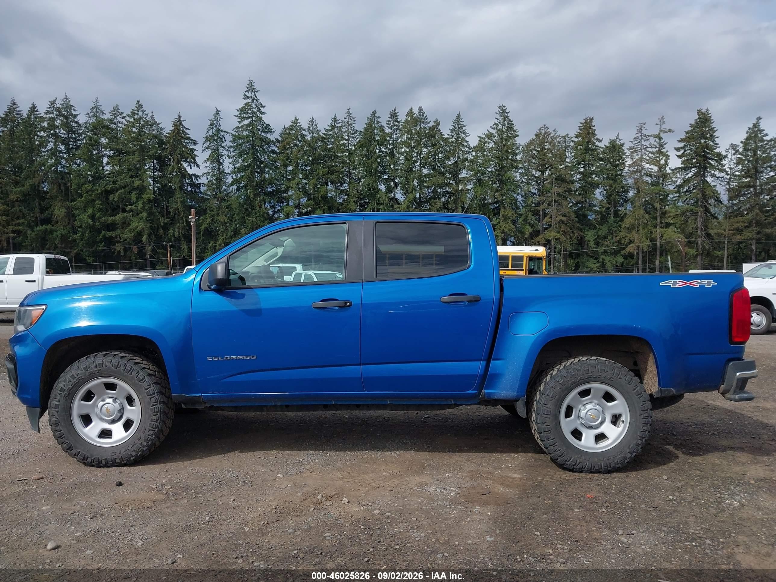 2022 Chevrolet Colorado 4wd  Short Box Wt Blue vin: 1GCGTBEN4N1118477