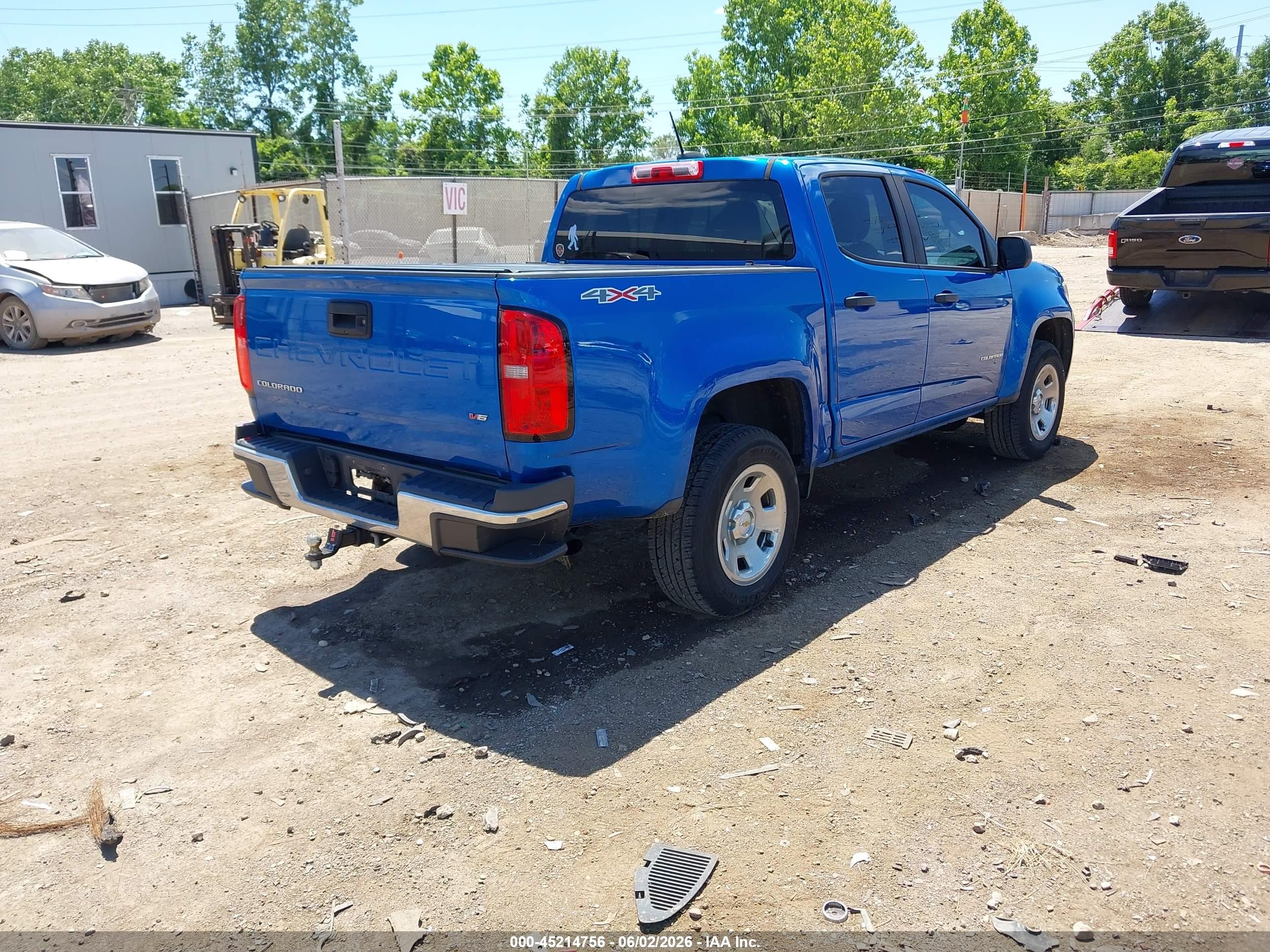 2021 Chevrolet Colorado 4wd  Short Box Wt Blue vin: 1GCGTBEN5M1236584