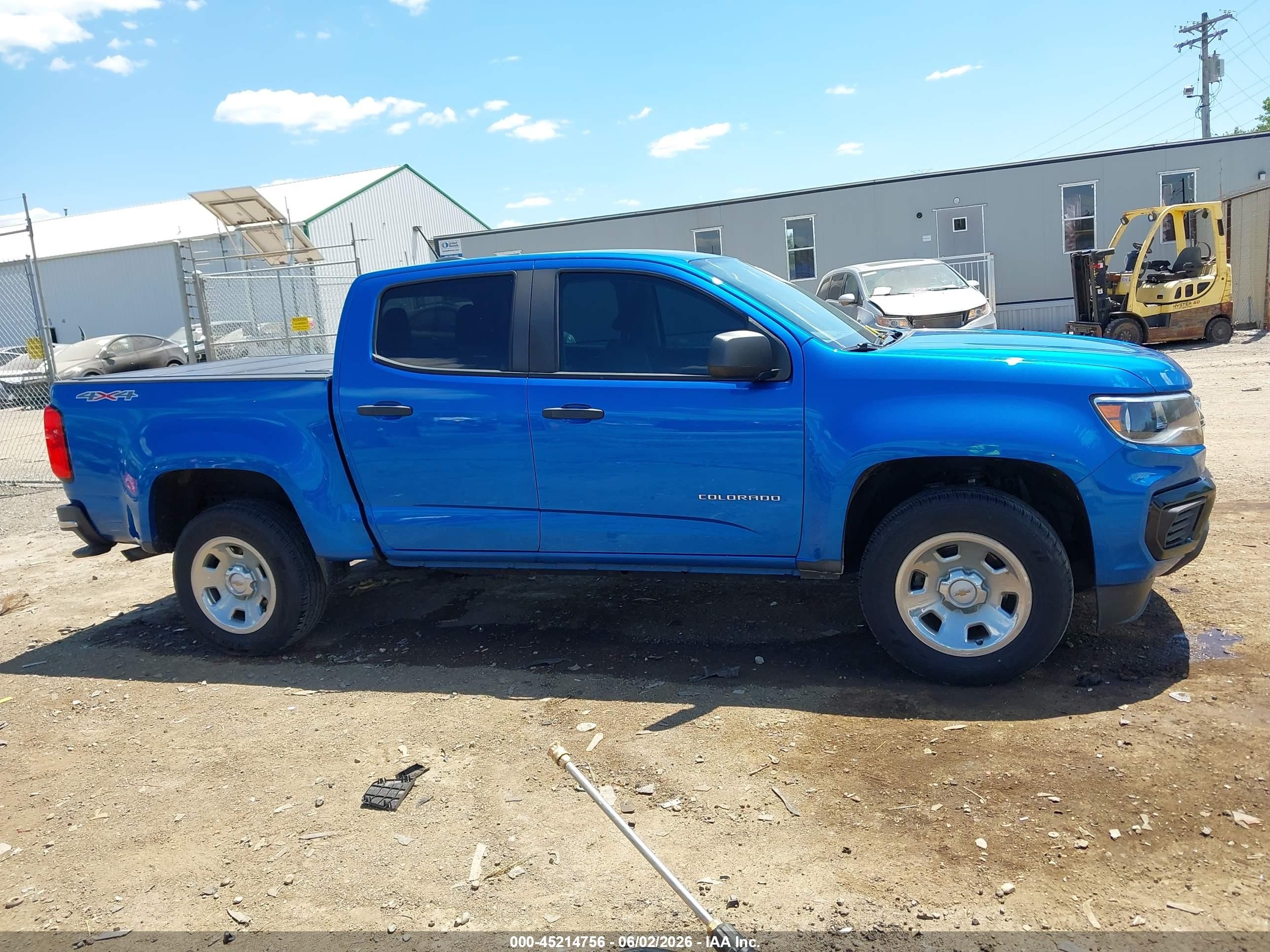2021 Chevrolet Colorado 4wd  Short Box Wt Blue vin: 1GCGTBEN5M1236584