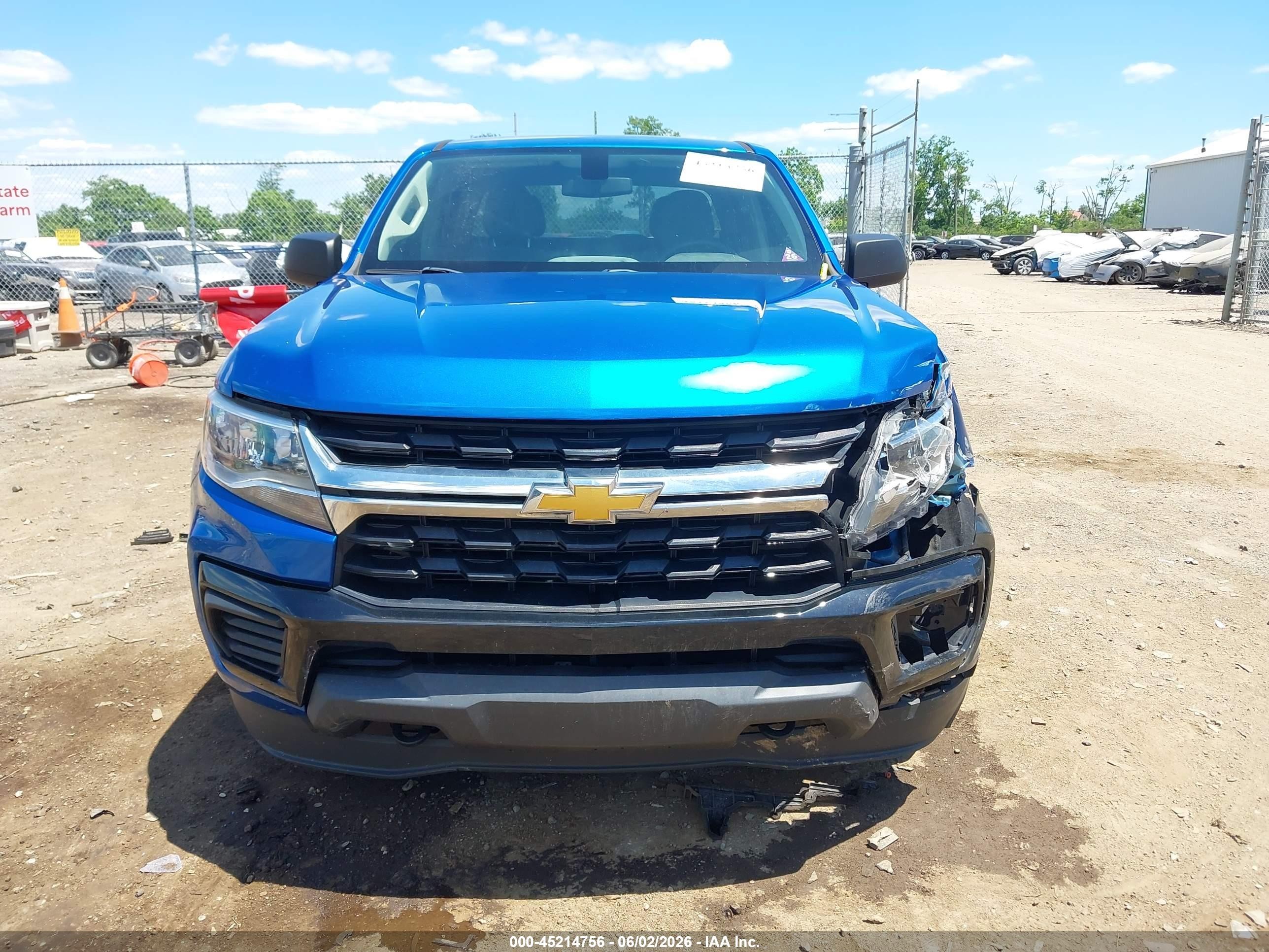 2021 Chevrolet Colorado 4wd  Short Box Wt Blue vin: 1GCGTBEN5M1236584