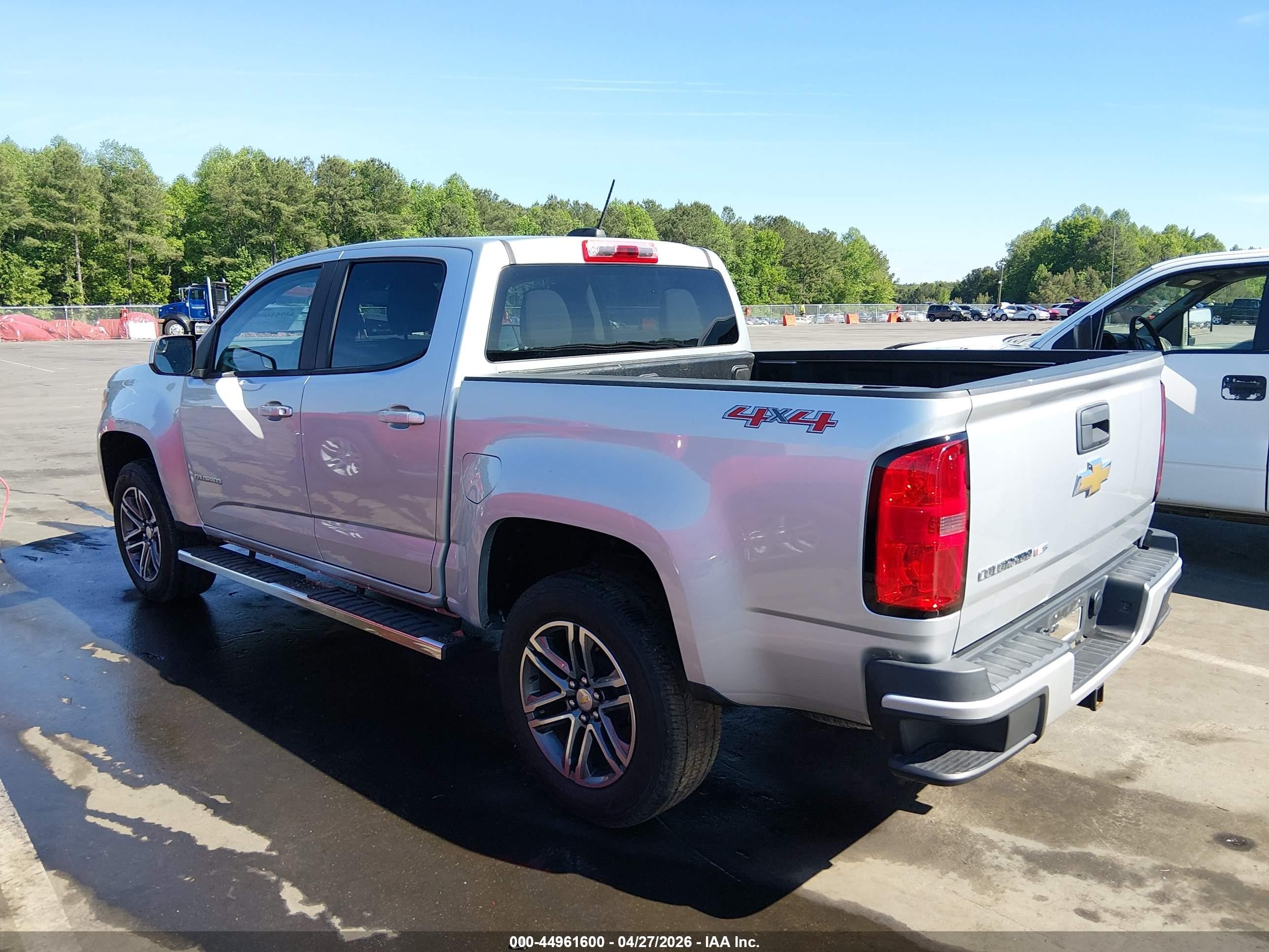 2019 Chevrolet Colorado Wt Silver vin: 1GCGTBEN6K1345584