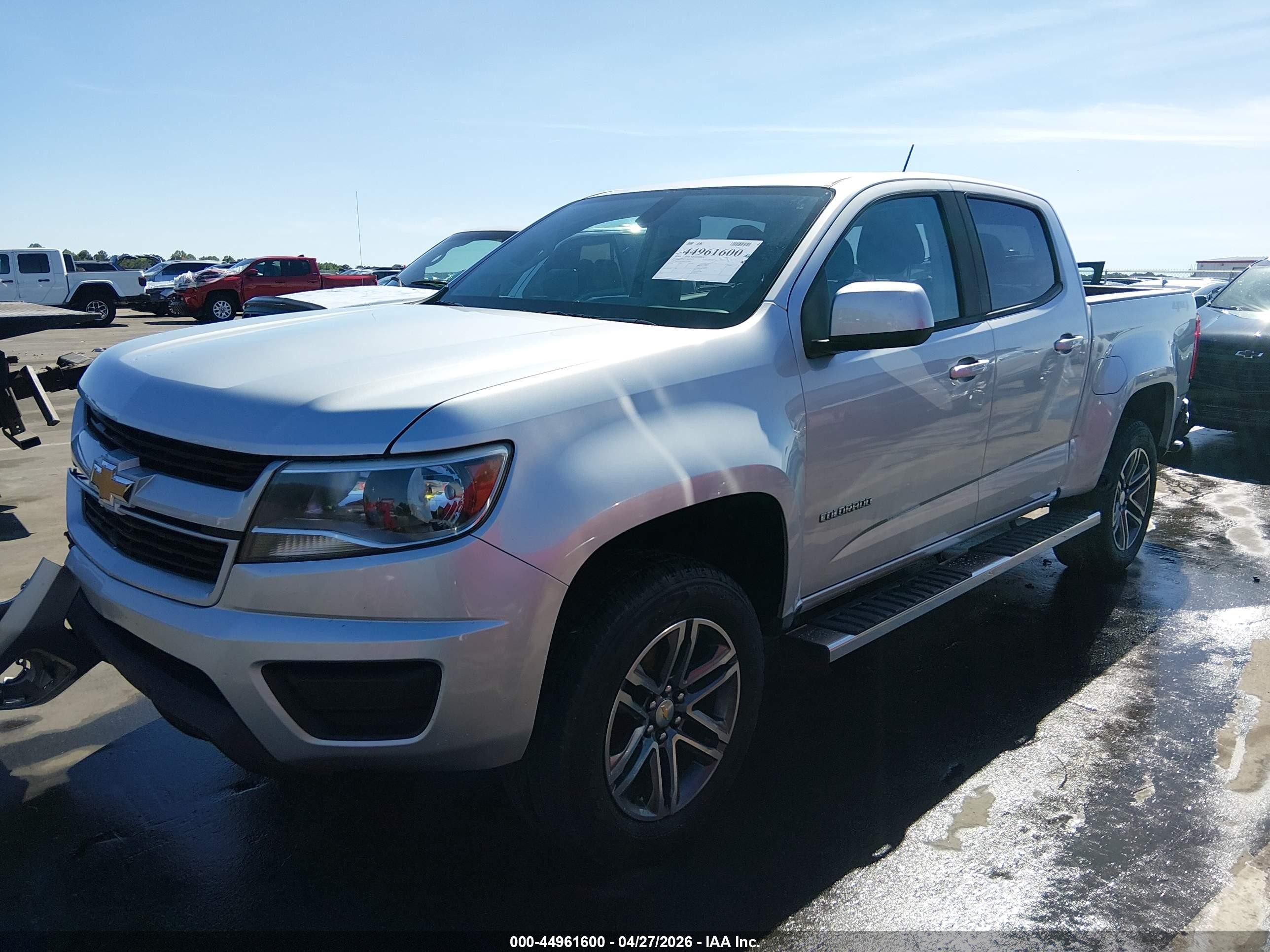 2019 Chevrolet Colorado Wt Silver vin: 1GCGTBEN6K1345584