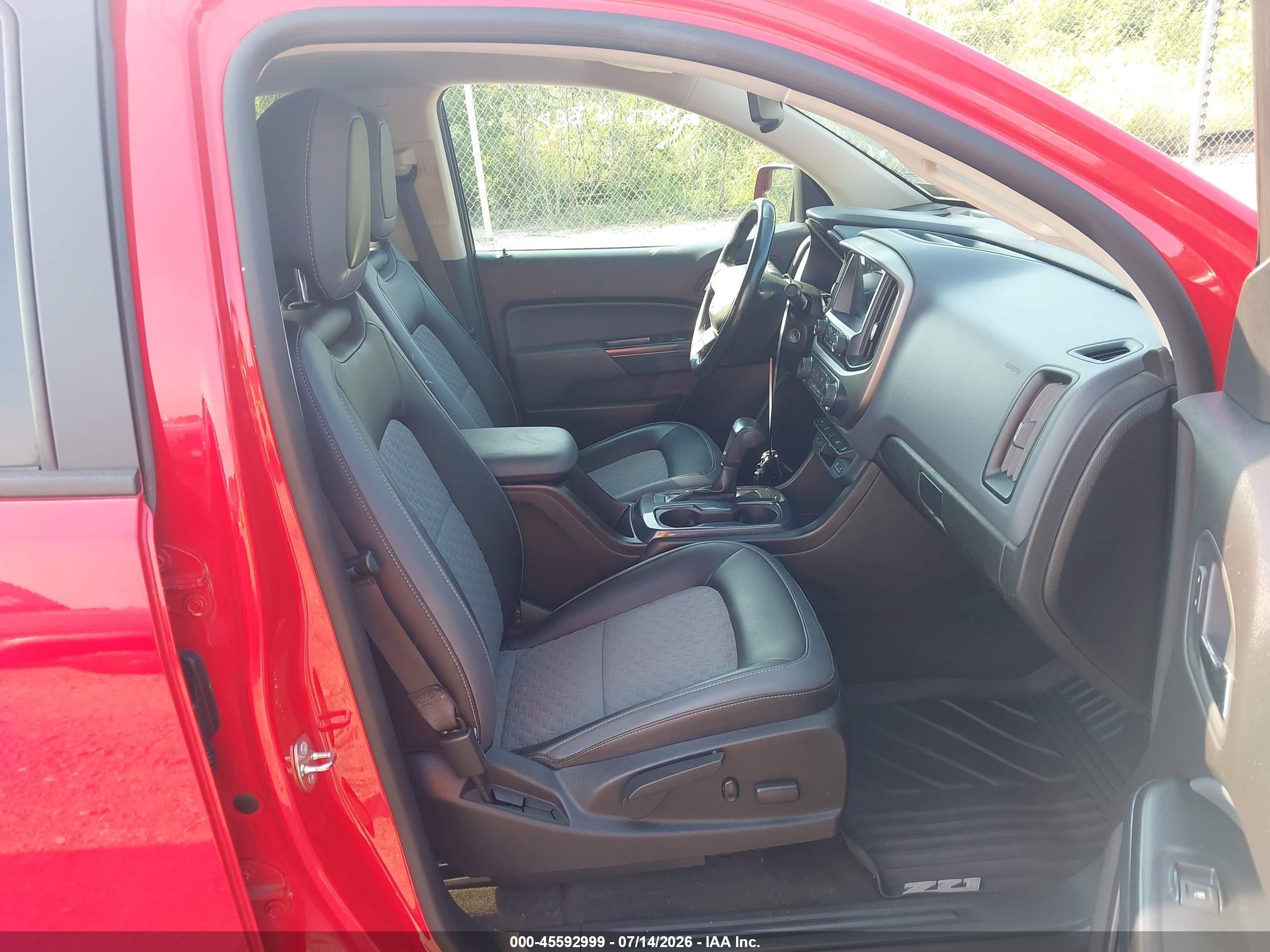 2015 Chevrolet Colorado 4wd Z71 Red vin: 1GCGTCE30F1263649