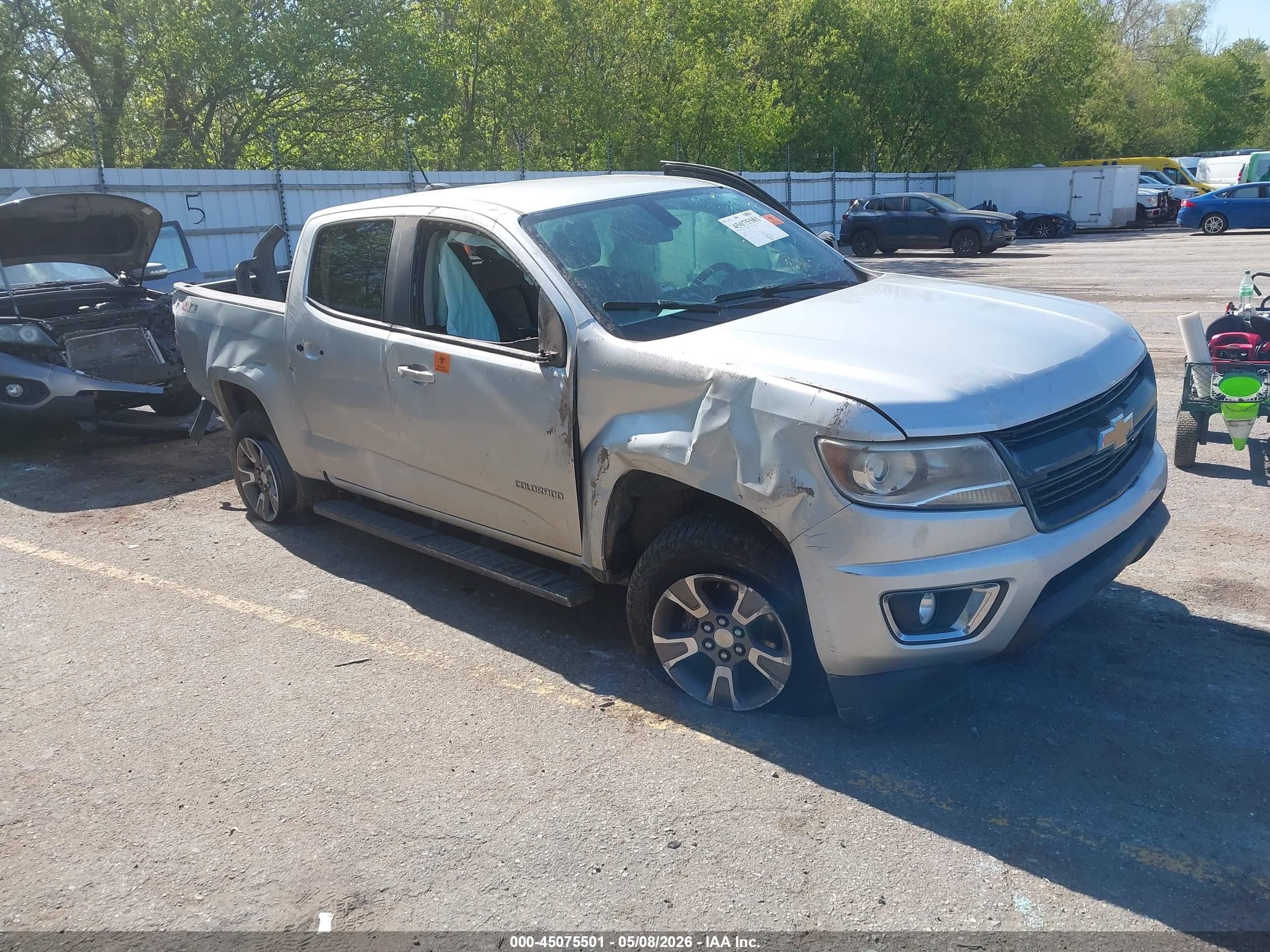 2015 Chevrolet Colorado Z71 Silver vin: 1GCGTCE31F1203122