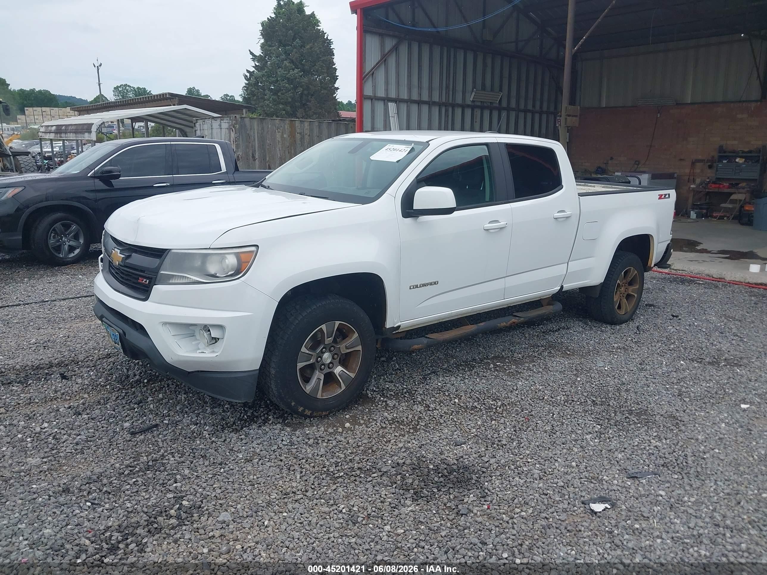2015 Chevrolet Colorado Z71 White vin: 1GCGTCE32F1121285