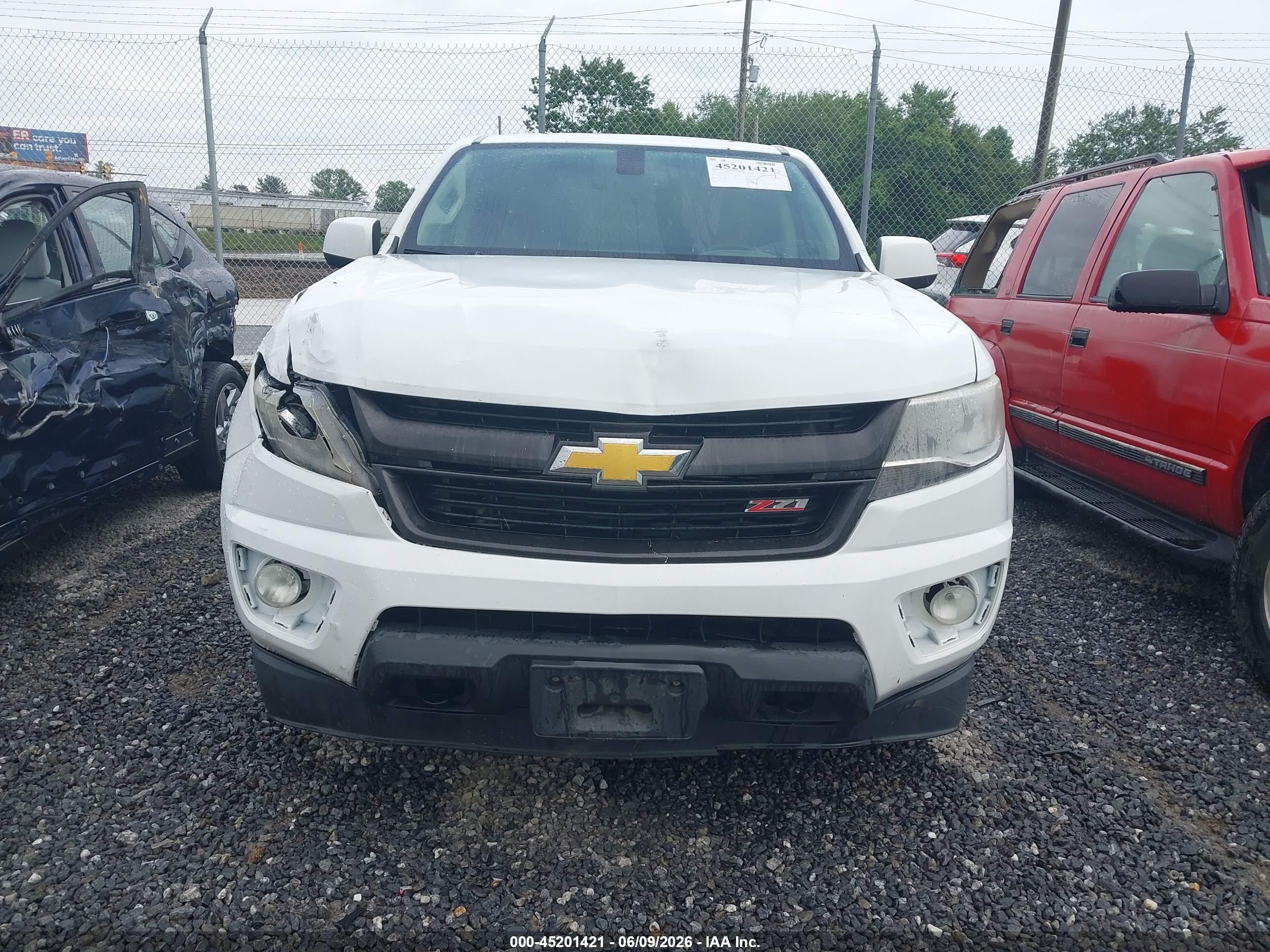2015 Chevrolet Colorado Z71 White vin: 1GCGTCE32F1121285