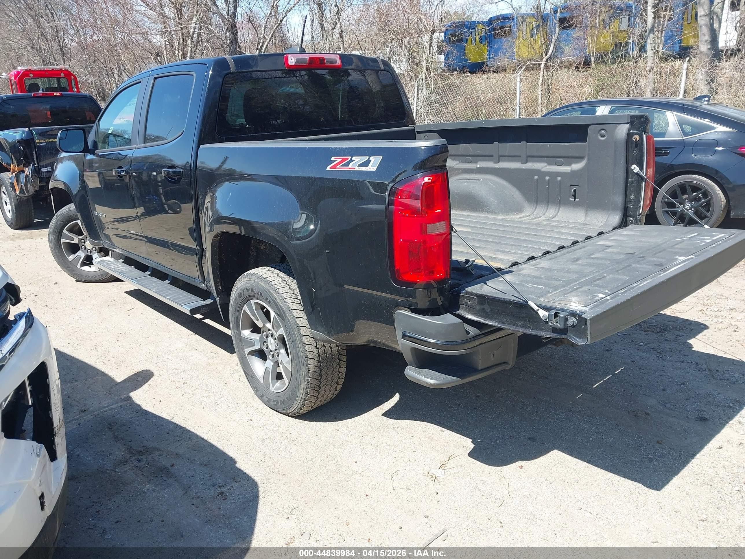 2015 Chevrolet Colorado Z71 Black vin: 1GCGTCE32F1132657