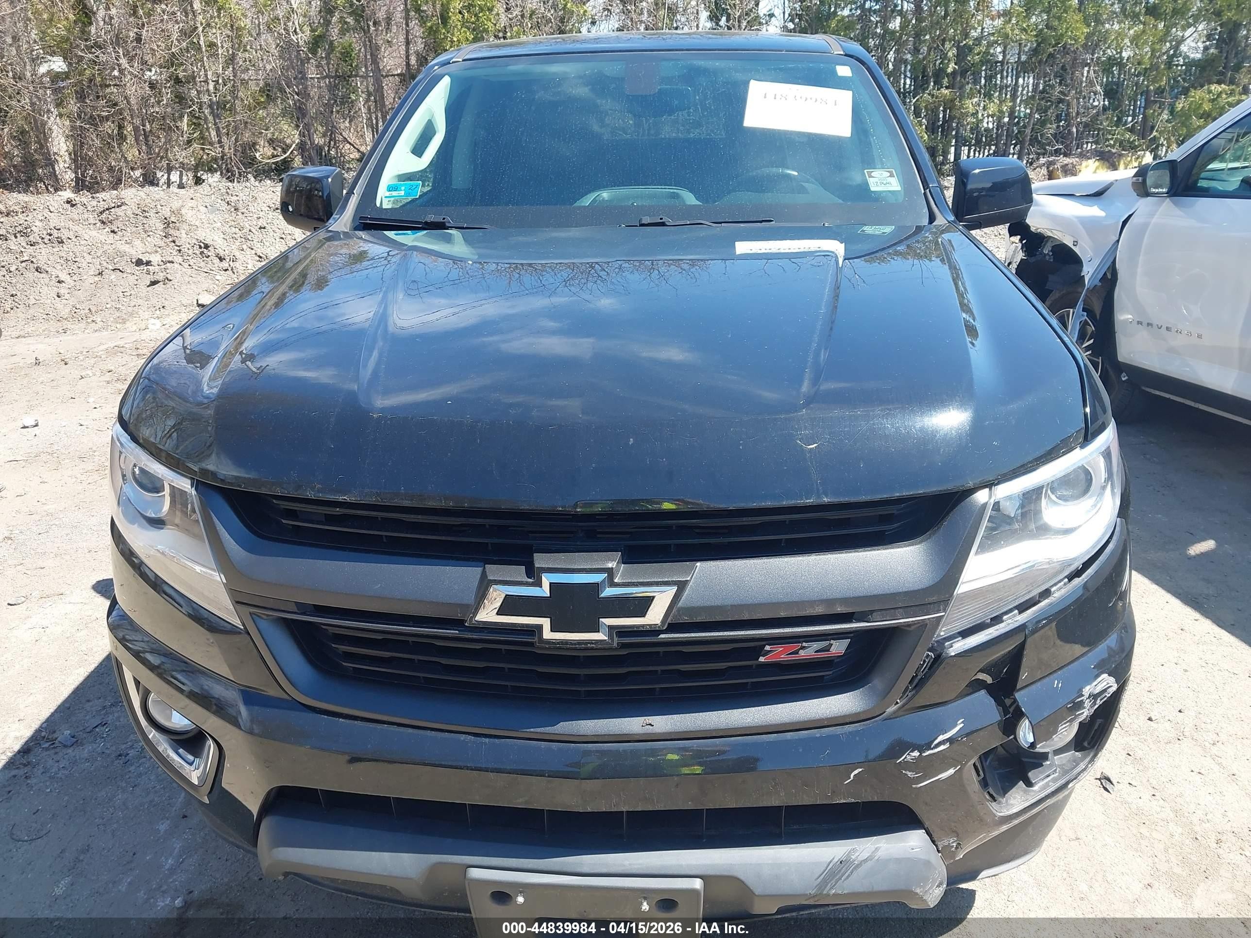 2015 Chevrolet Colorado Z71 Black vin: 1GCGTCE32F1132657
