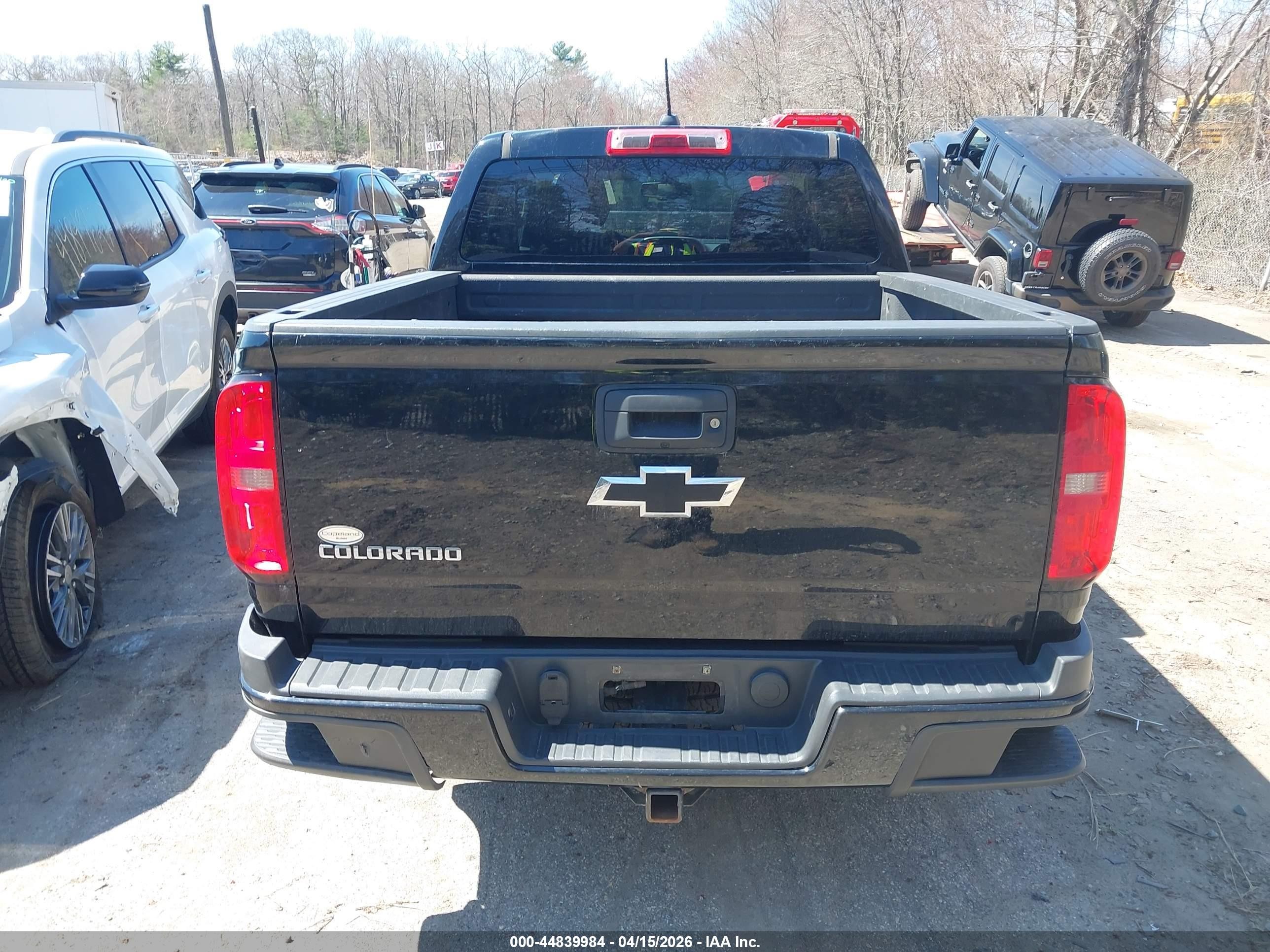 2015 Chevrolet Colorado Z71 Black vin: 1GCGTCE32F1132657