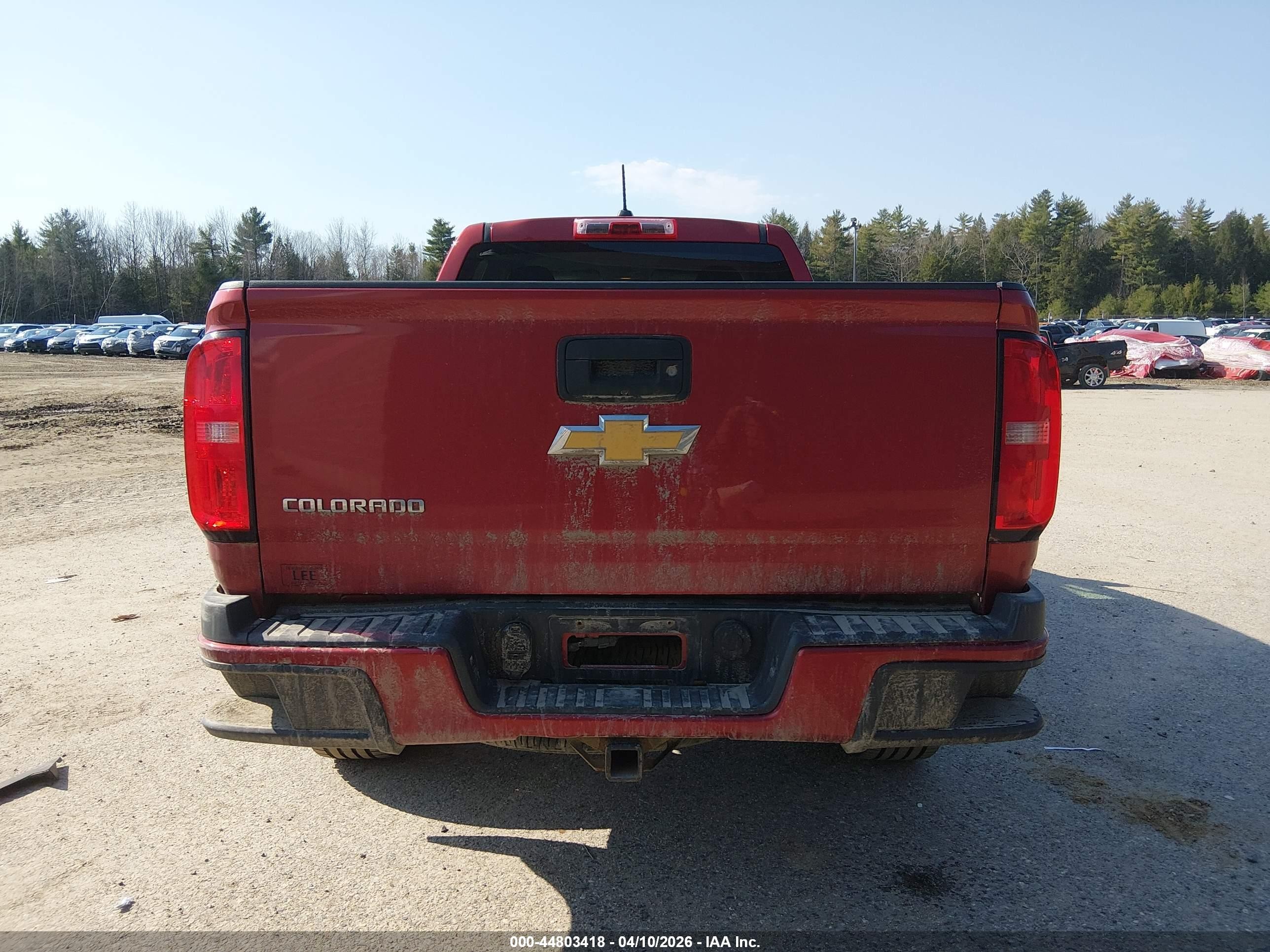2015 Chevrolet Colorado Z71 Красный vin: 1GCGTCE33F1123126