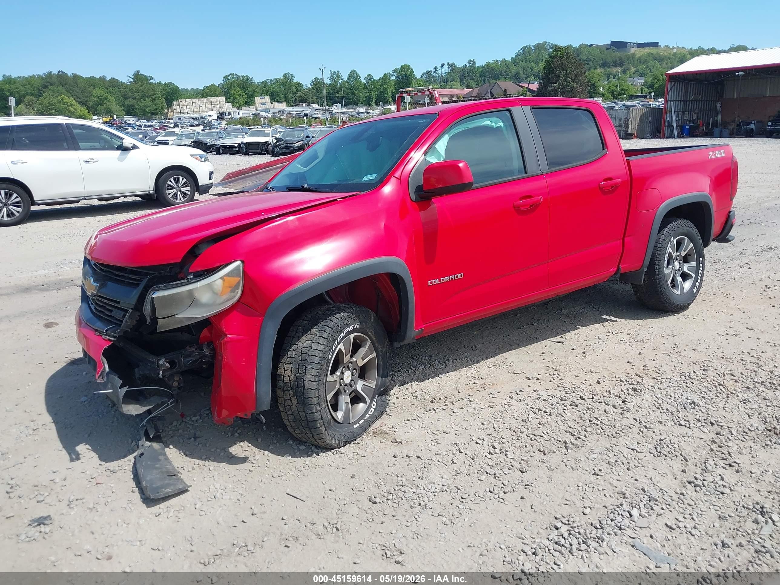 2015 Chevrolet Colorado Z71 Red vin: 1GCGTCE33F1193032