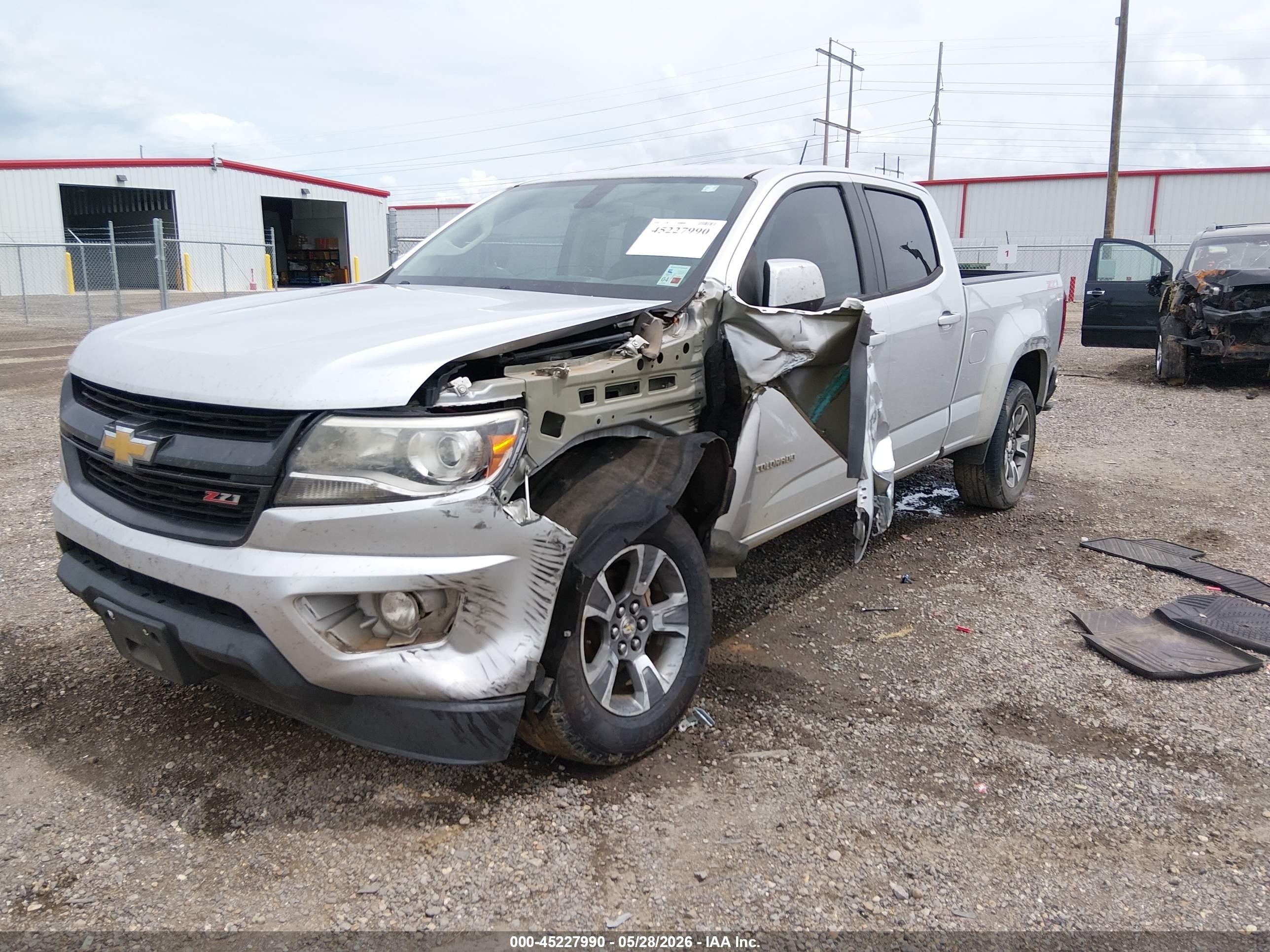 2015 Chevrolet Colorado Z71 Silver vin: 1GCGTCE33F1221752