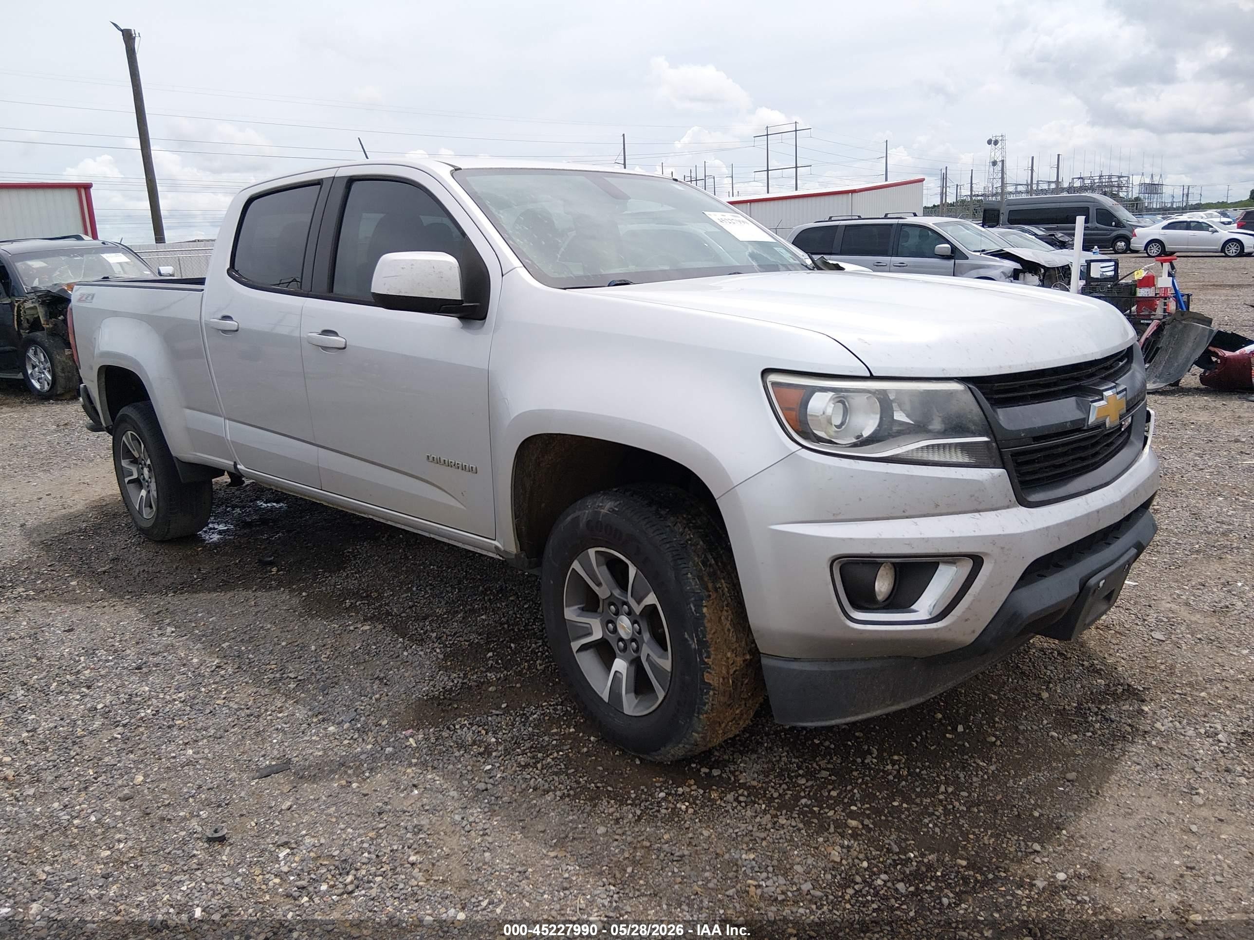 2015 Chevrolet Colorado Z71 Silver vin: 1GCGTCE33F1221752