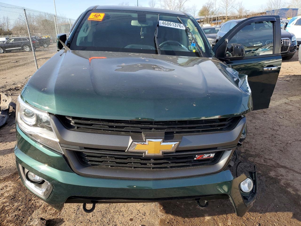 2015 Chevrolet Colorado Z71 Green vin: 1GCGTCE35F1124746