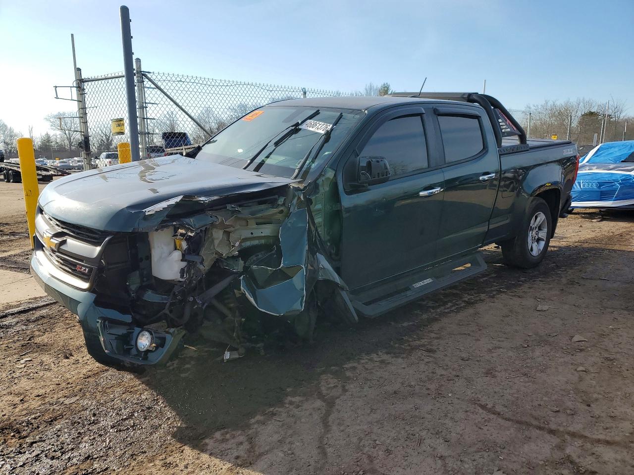 2015 Chevrolet Colorado Z71 Green vin: 1GCGTCE35F1124746
