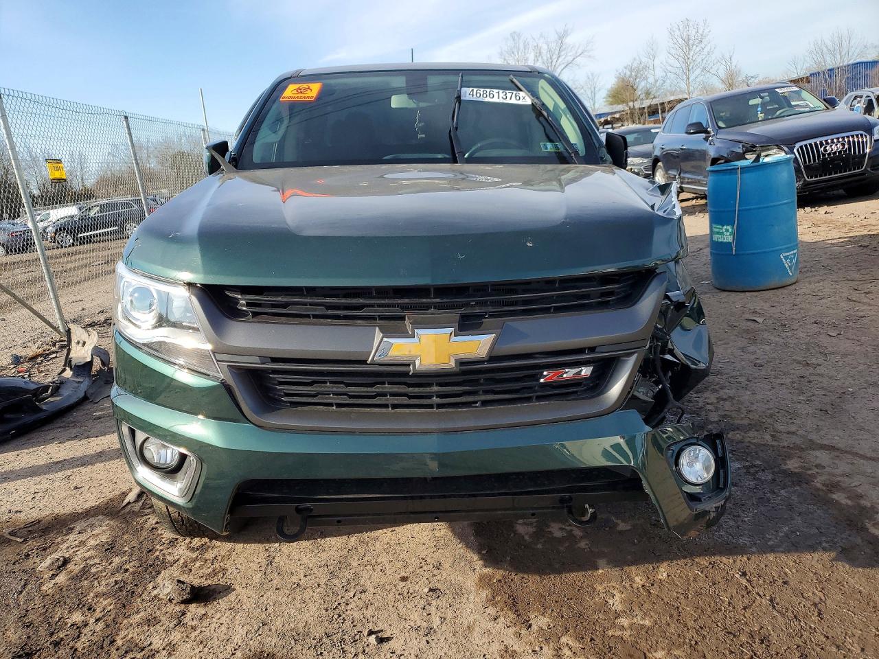 2015 Chevrolet Colorado Z71 Green vin: 1GCGTCE35F1124746
