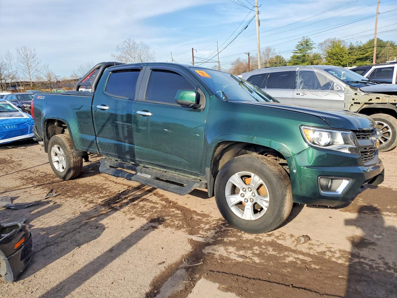 2015 Chevrolet Colorado Z71 Green vin: 1GCGTCE35F1124746